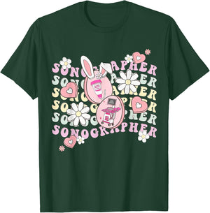 Sonographer Easter, Ultrasound Tech Technologist Easter T-Shirt - T-Shirt | Forest