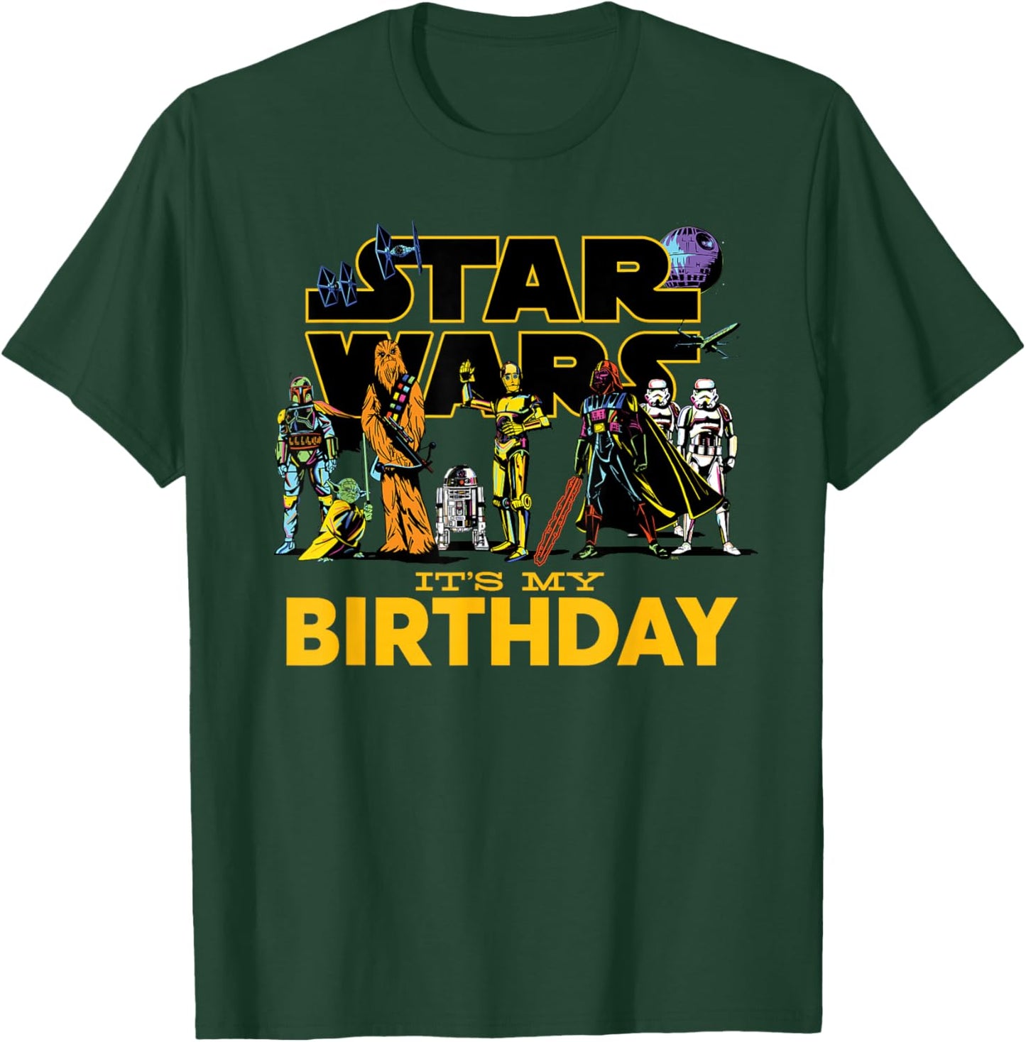 Star Wars Classic Characters Party Matching It's My Birthday T-Shirt - T-Shirt | Forest