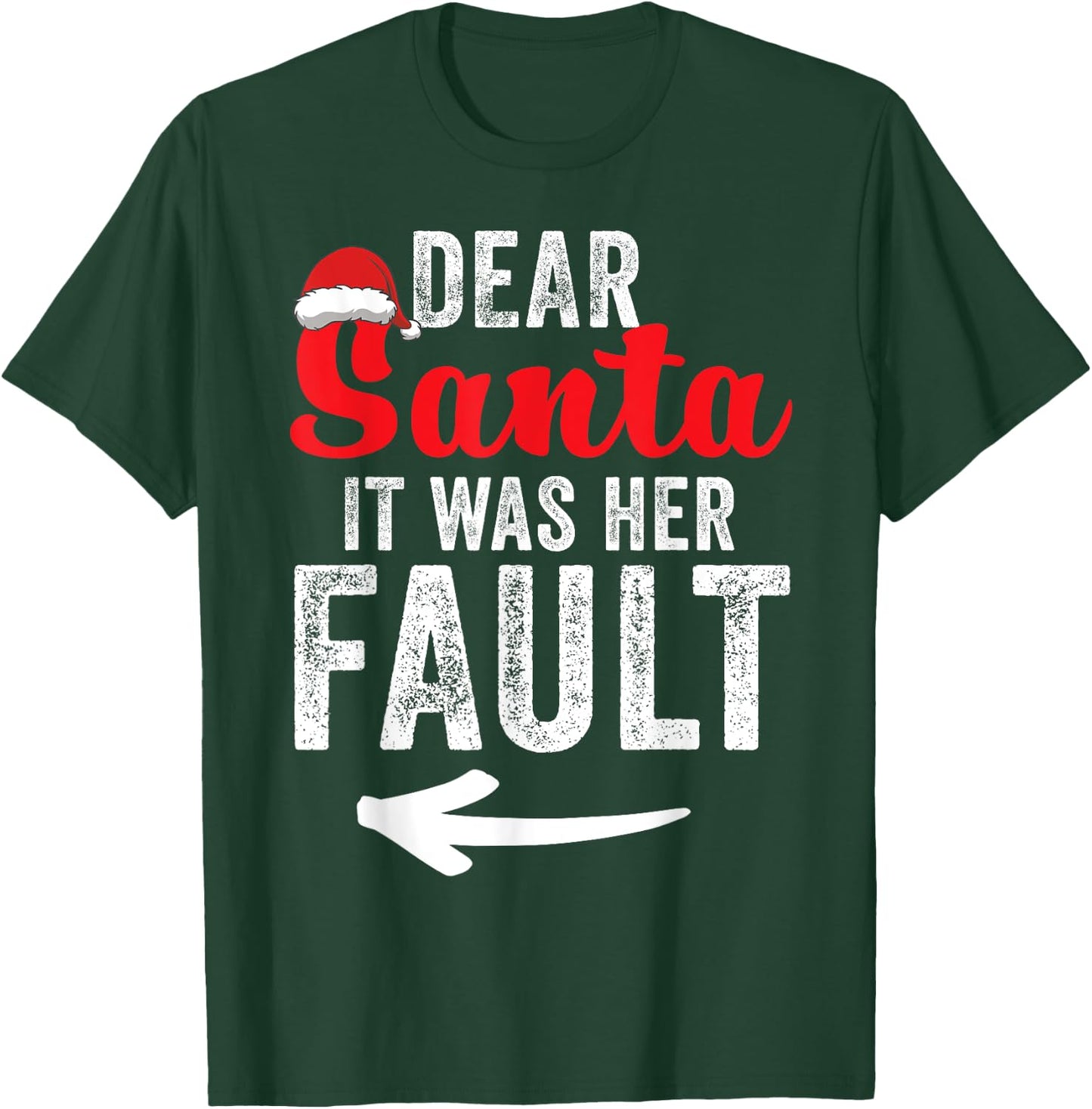 Funny Matching Couples Christmas His and Hers T-Shirt - T-Shirt | Forest