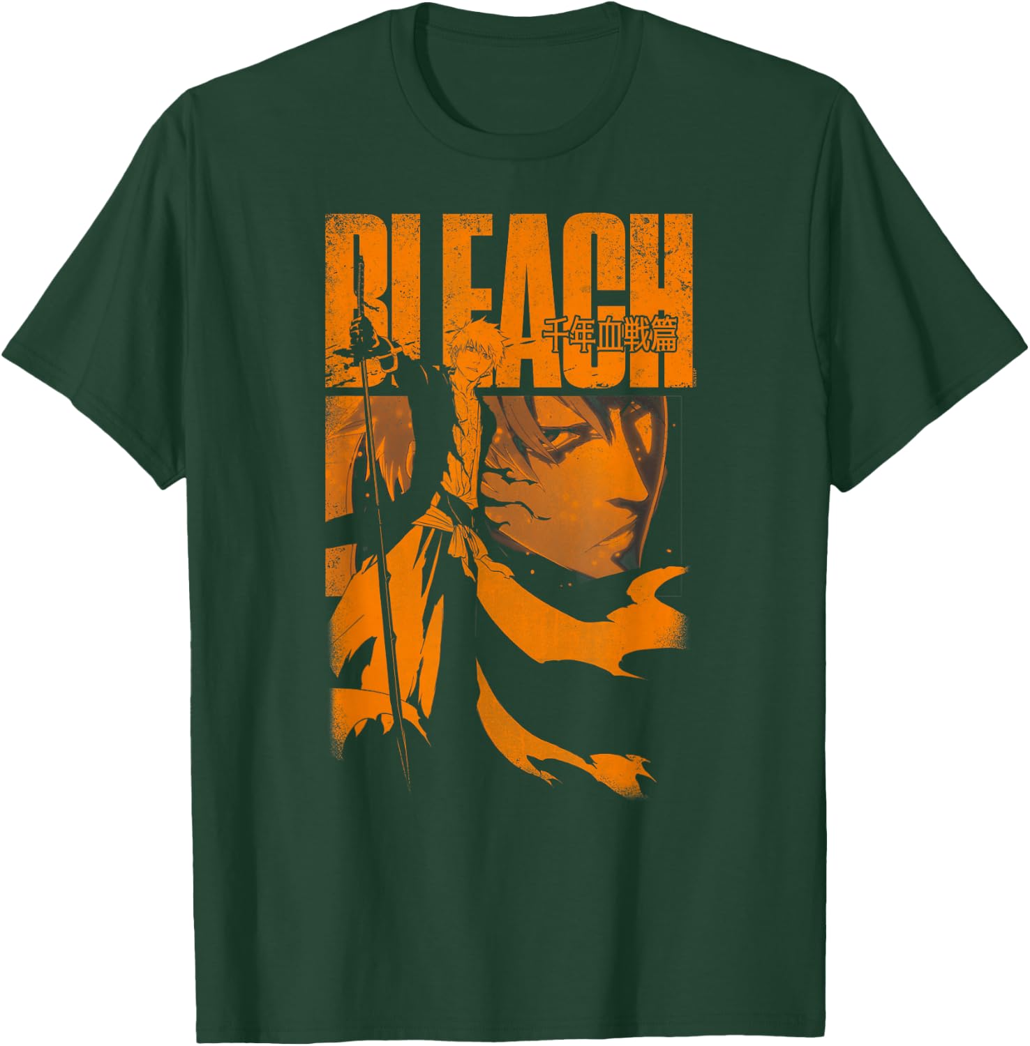 BLEACH: Thousand Year Blood War Orange Ichigo Pose Anime , Black, S T-Shirt - T-Shirt | Forest