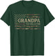 Grandpa Tax Collector Camo USA Flag Father's Day Camourflage T-Shirt - T-Shirt | Forest