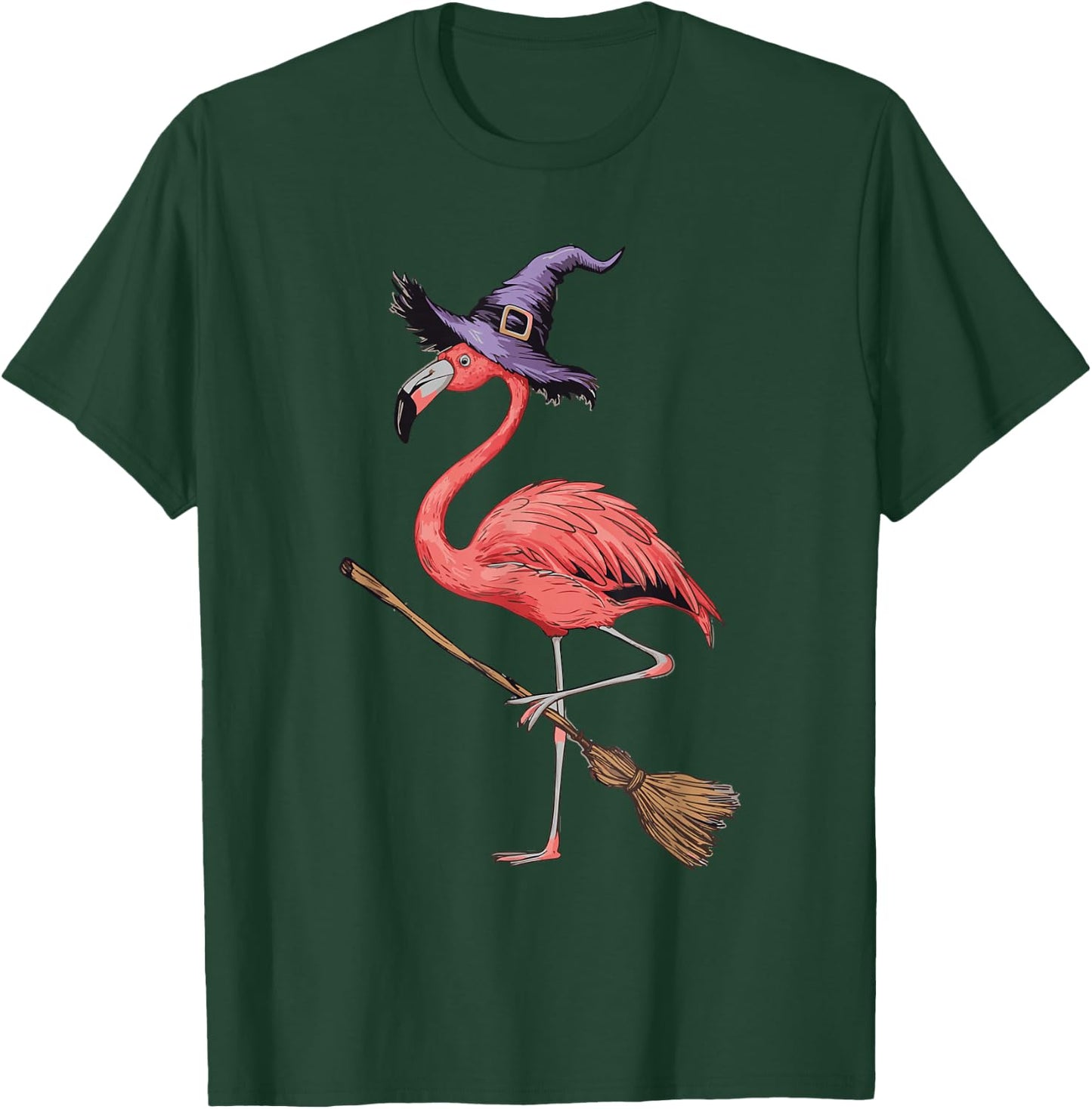 Flamingo Witch T-Shirt - T-Shirt | Forest