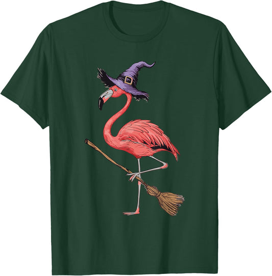 Flamingo Witch T-Shirt - T-Shirt | Forest