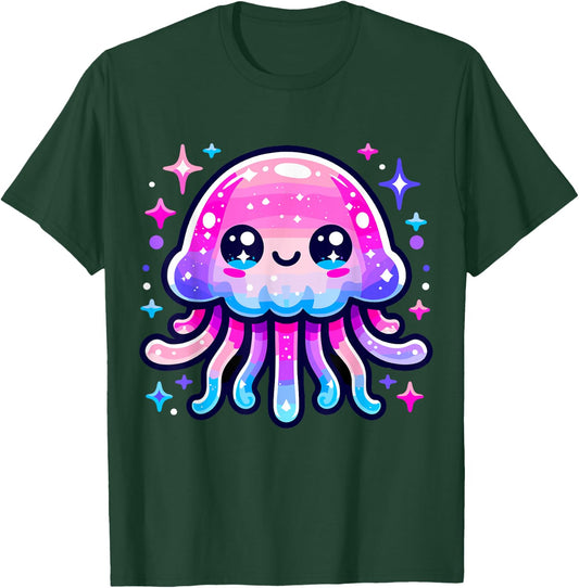 Cute Jellyfish Kawaii T-Shirt - T-Shirt | Forest