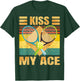 Kiss My Ace - Tennis Player - Funny Retro Sarcasm - Tennis T-Shirt - T-Shirt | Forest