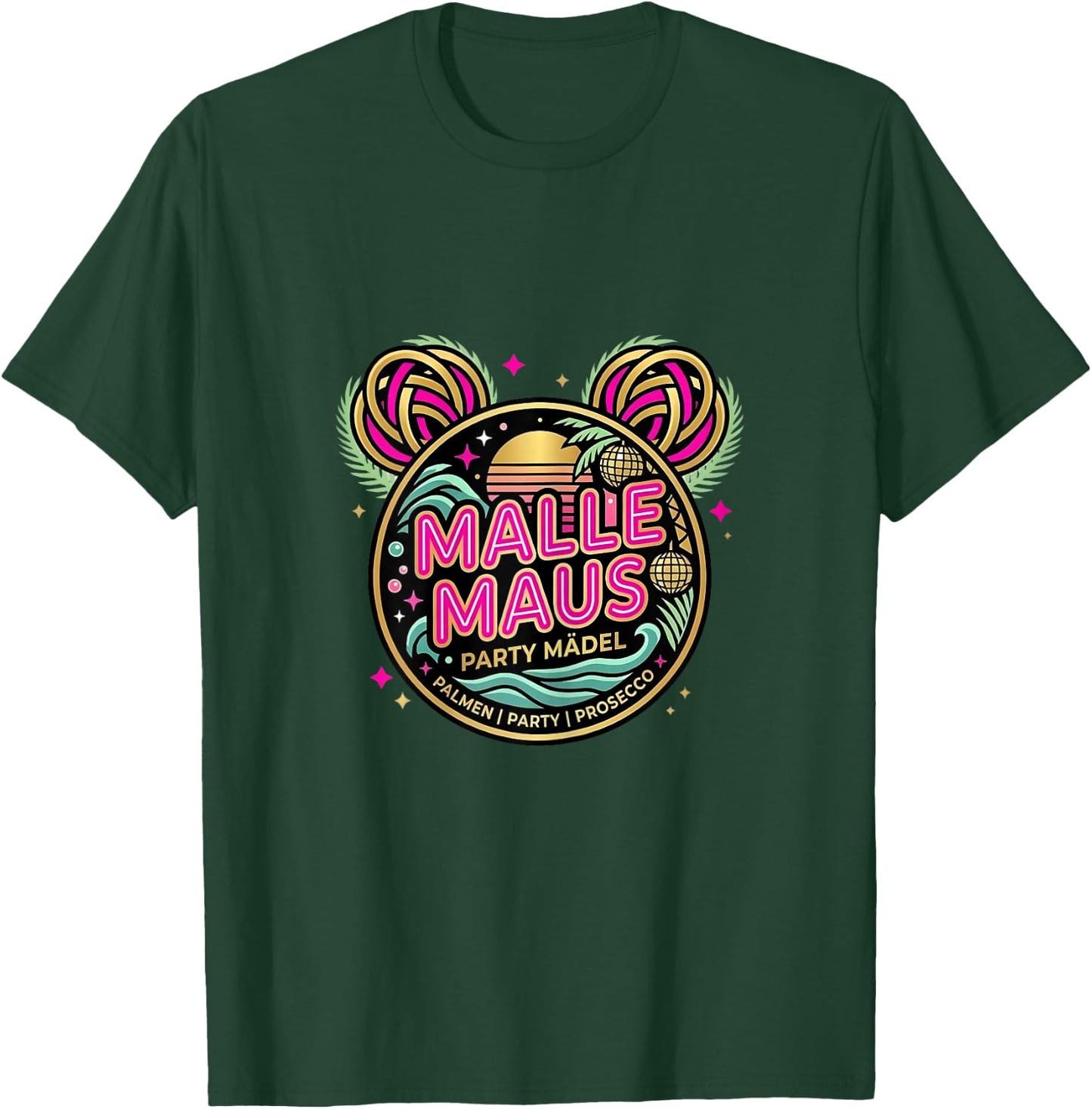 Malle Maus - Frauen Party Mallorca Outfit T-Shirt - T-Shirt | Forest