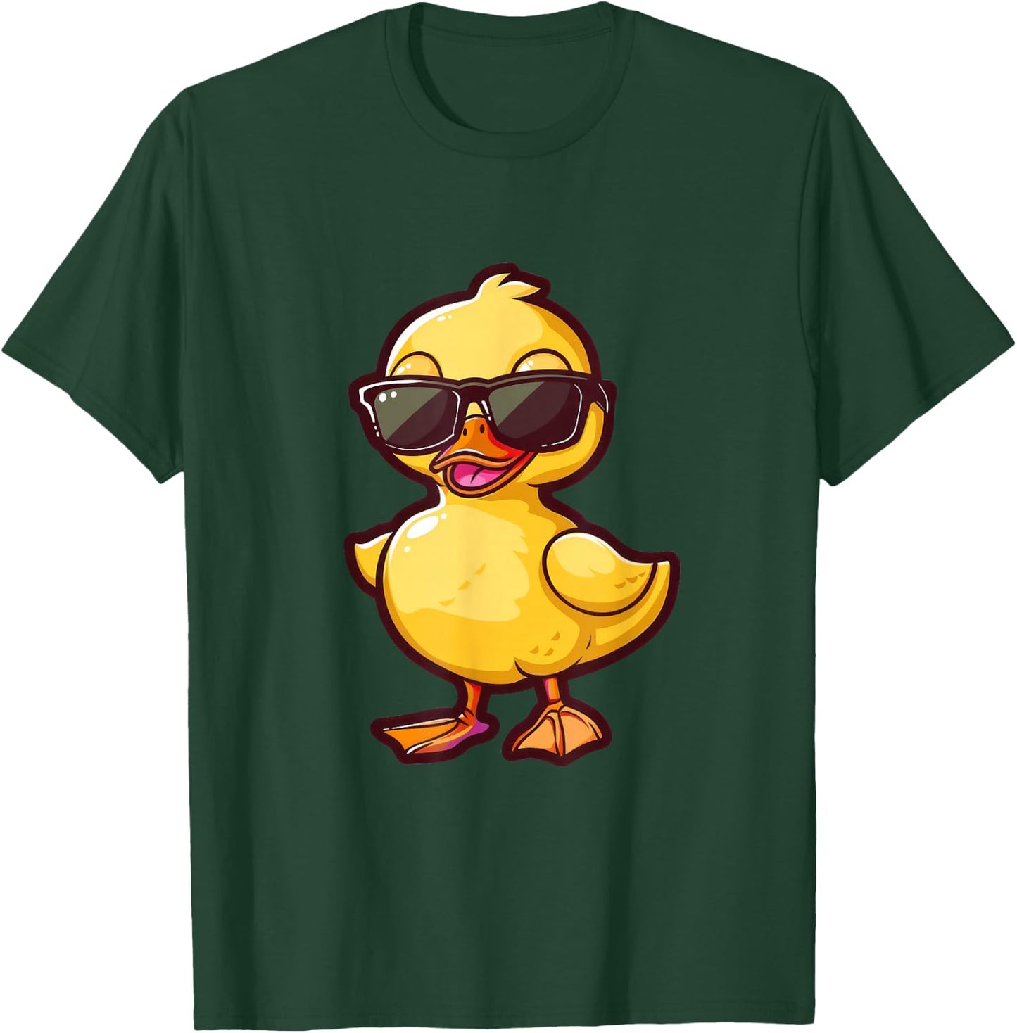 Funny Duck Sunglasses T-Shirt - T-Shirt | Forest