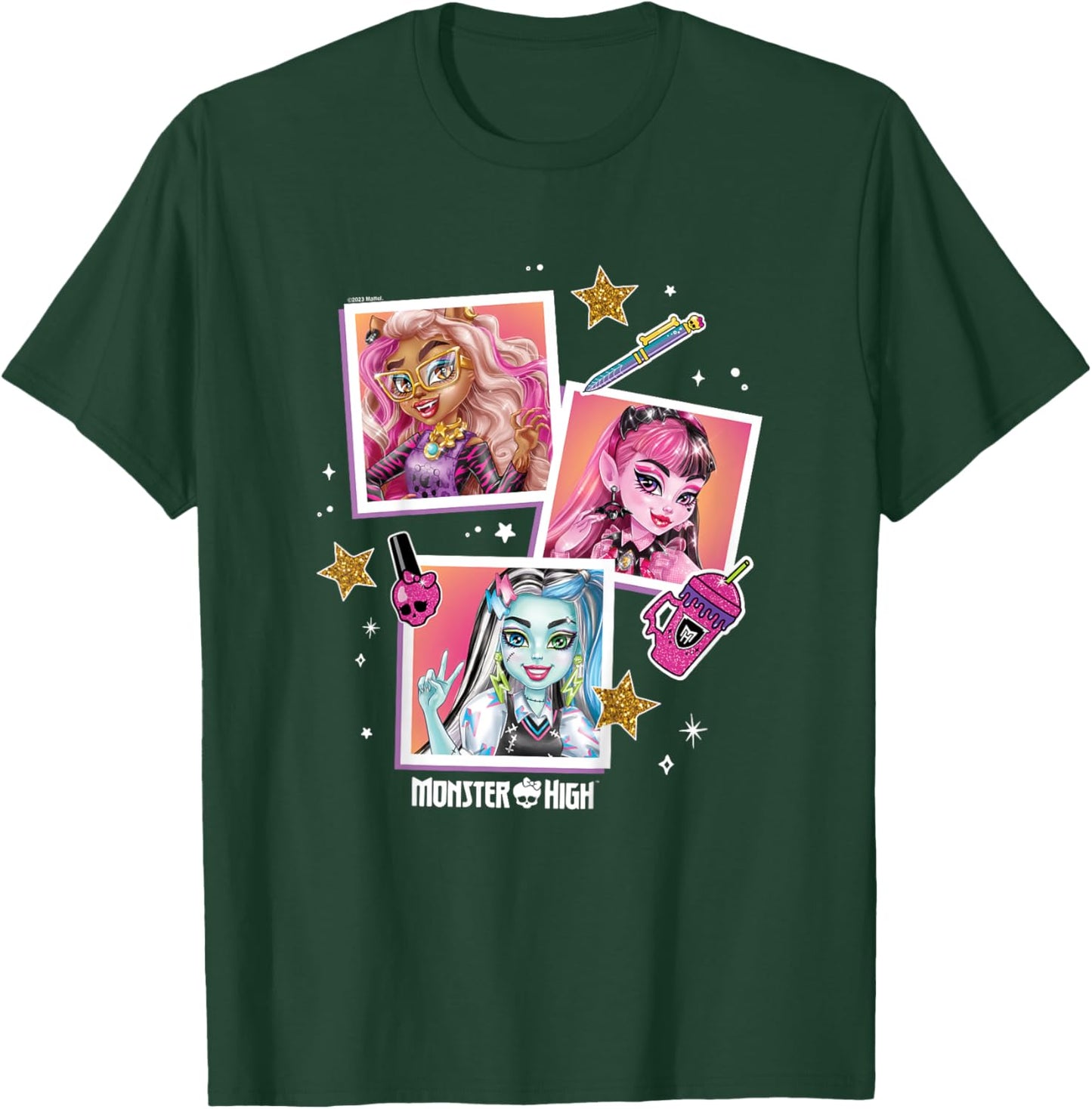 Kinder Monster High – Student – Foto Charakter Raster T-Shirt - T-Shirt | Forest