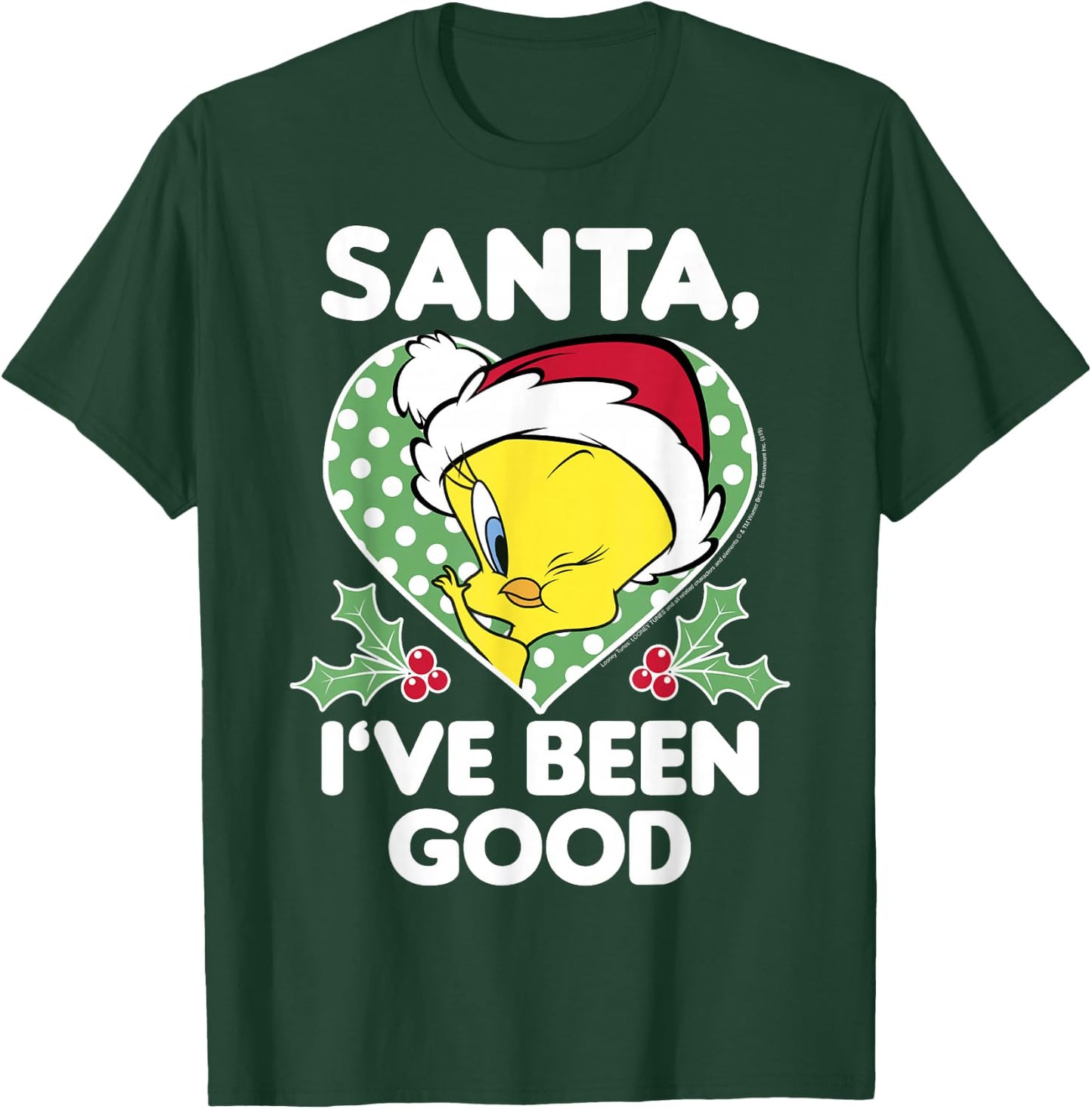 Looney Tunes Christmas Tweety Bird Santa I've Been Good T-Shirt - T-Shirt | Forest