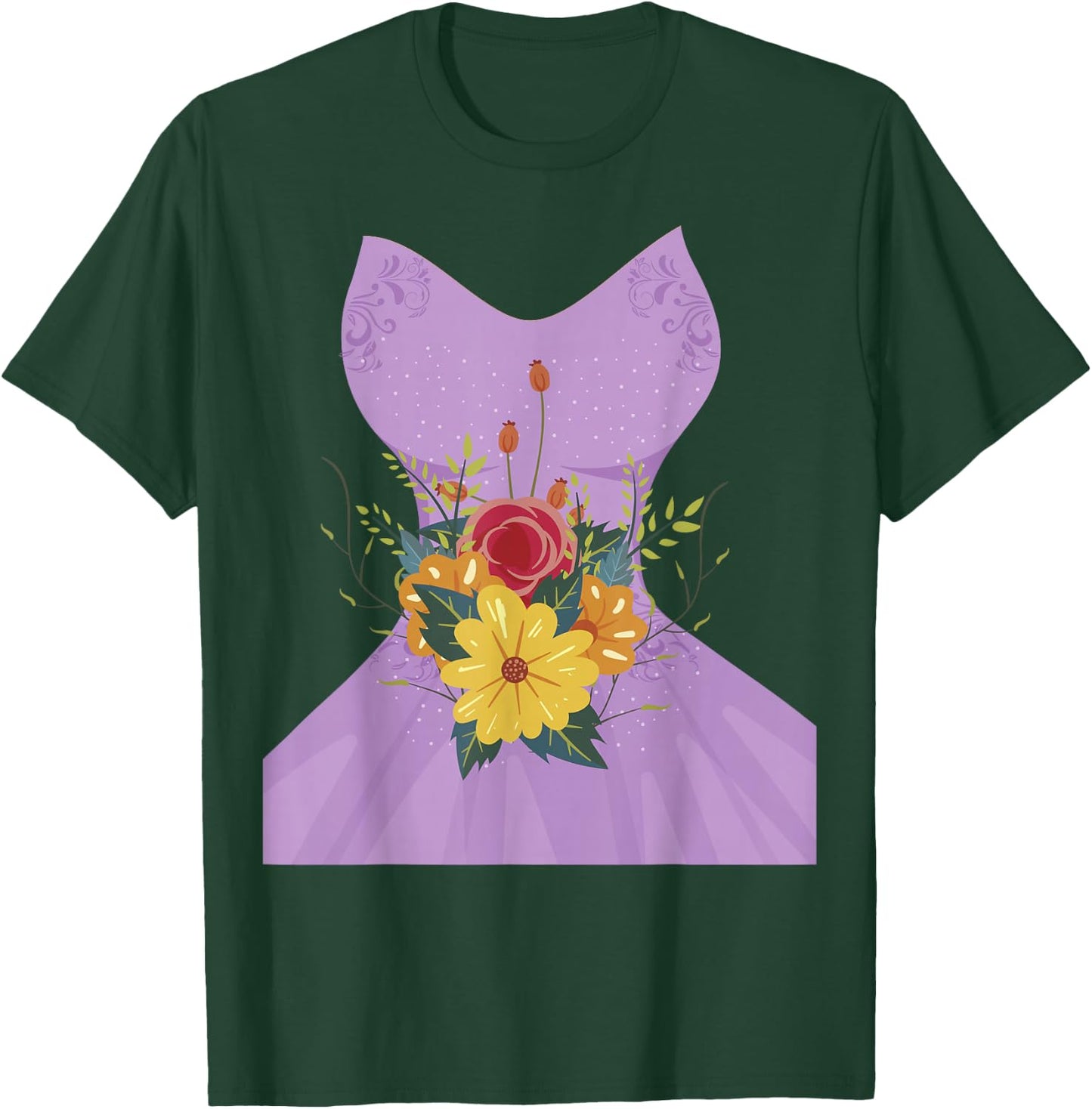 Simple Wedding Dress Gift Bridal Showers Gift T-Shirt - T-Shirt | Forest