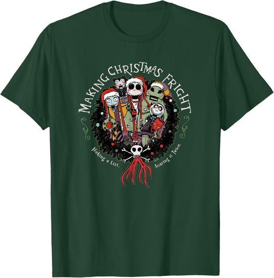Disney Nightmare Before Christmas Making Christmas Fright T-Shirt - T-Shirt | Forest