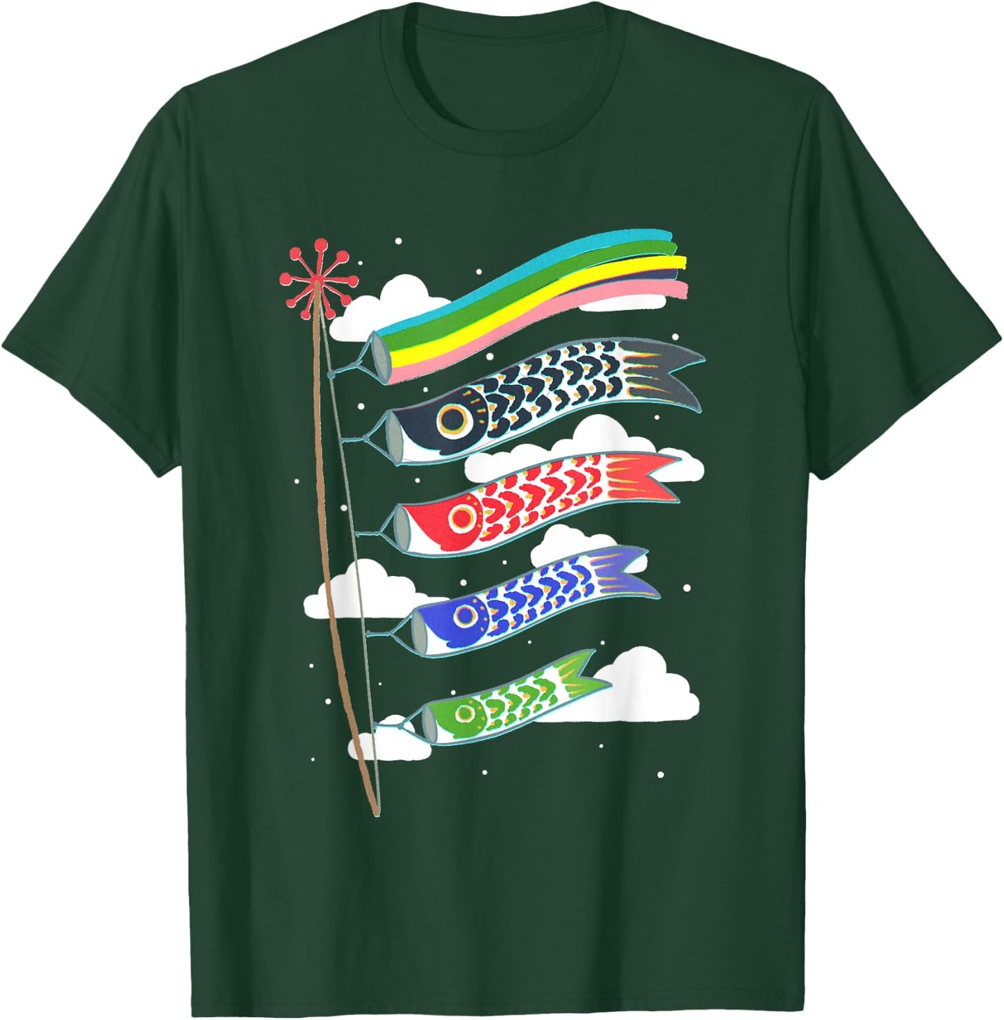 Koinobori, japanese koi kite T-Shirt - T-Shirt | Forest
