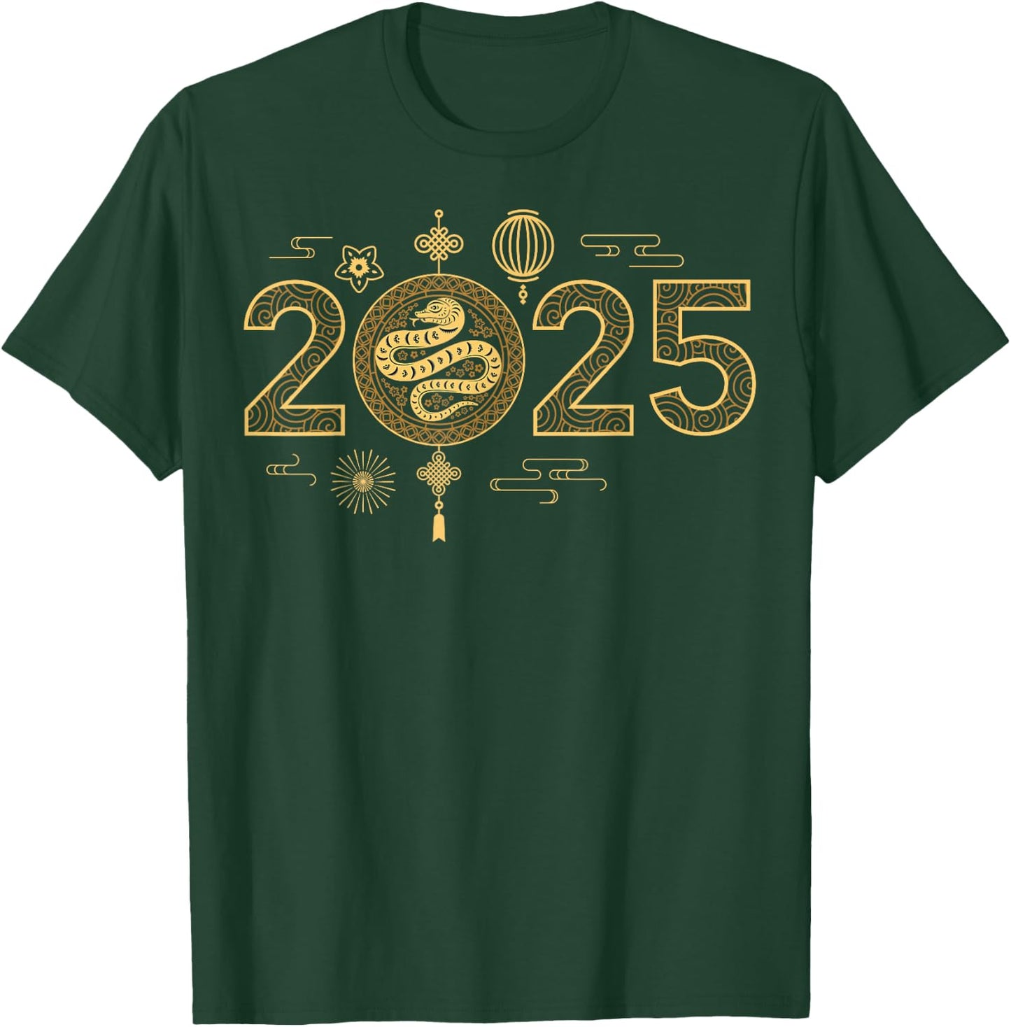 Year of The Snake 2025 Lunar New Year Chinese New Year 2025 T-Shirt - T-Shirt | Forest