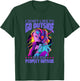 I Don't Like To Go Outside It's Too Peopley Outside Anime T-Shirt - T-Shirt | Forest