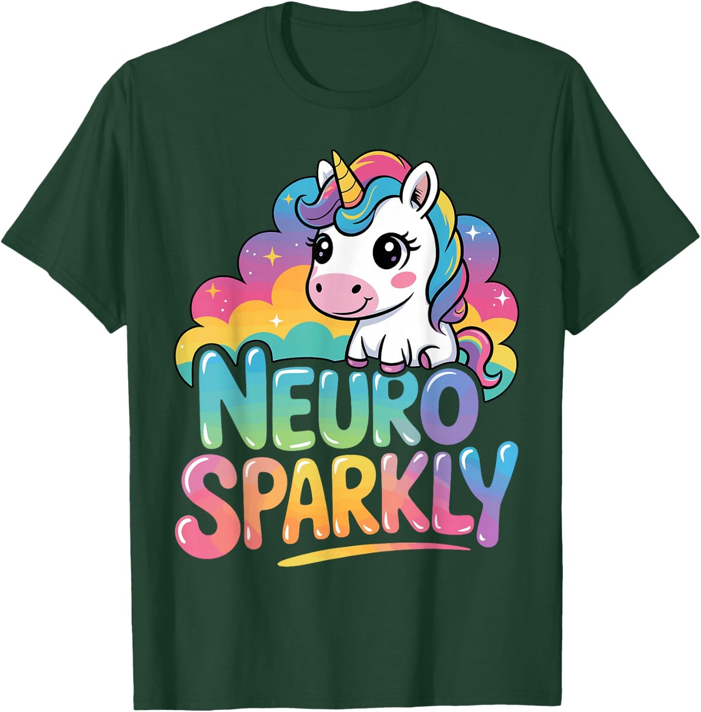 Unicorn Neurosparkly T-Shirt - T-Shirt | Forest