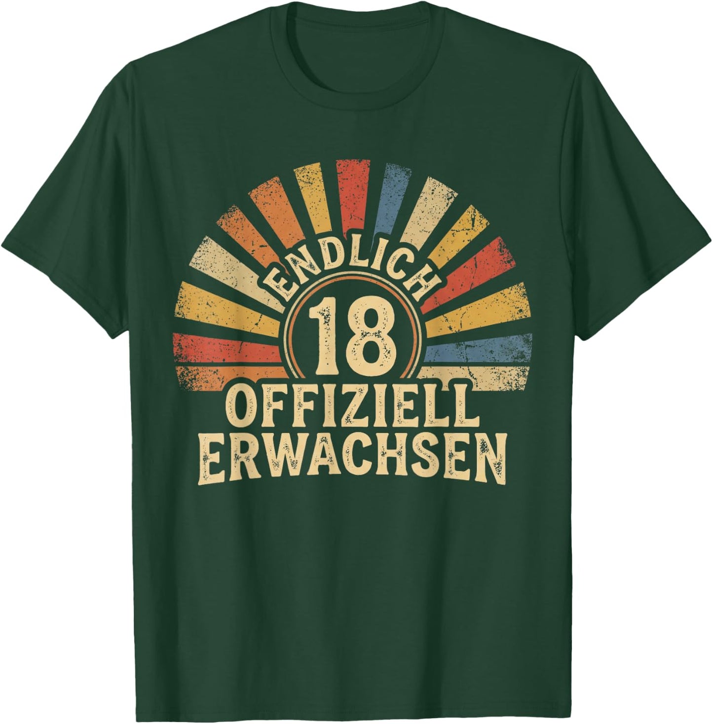 18ter Endlich 18 Jahre 18. Geburtstag Mädchen Junge Tochter T-Shirt - T-Shirt | Forest