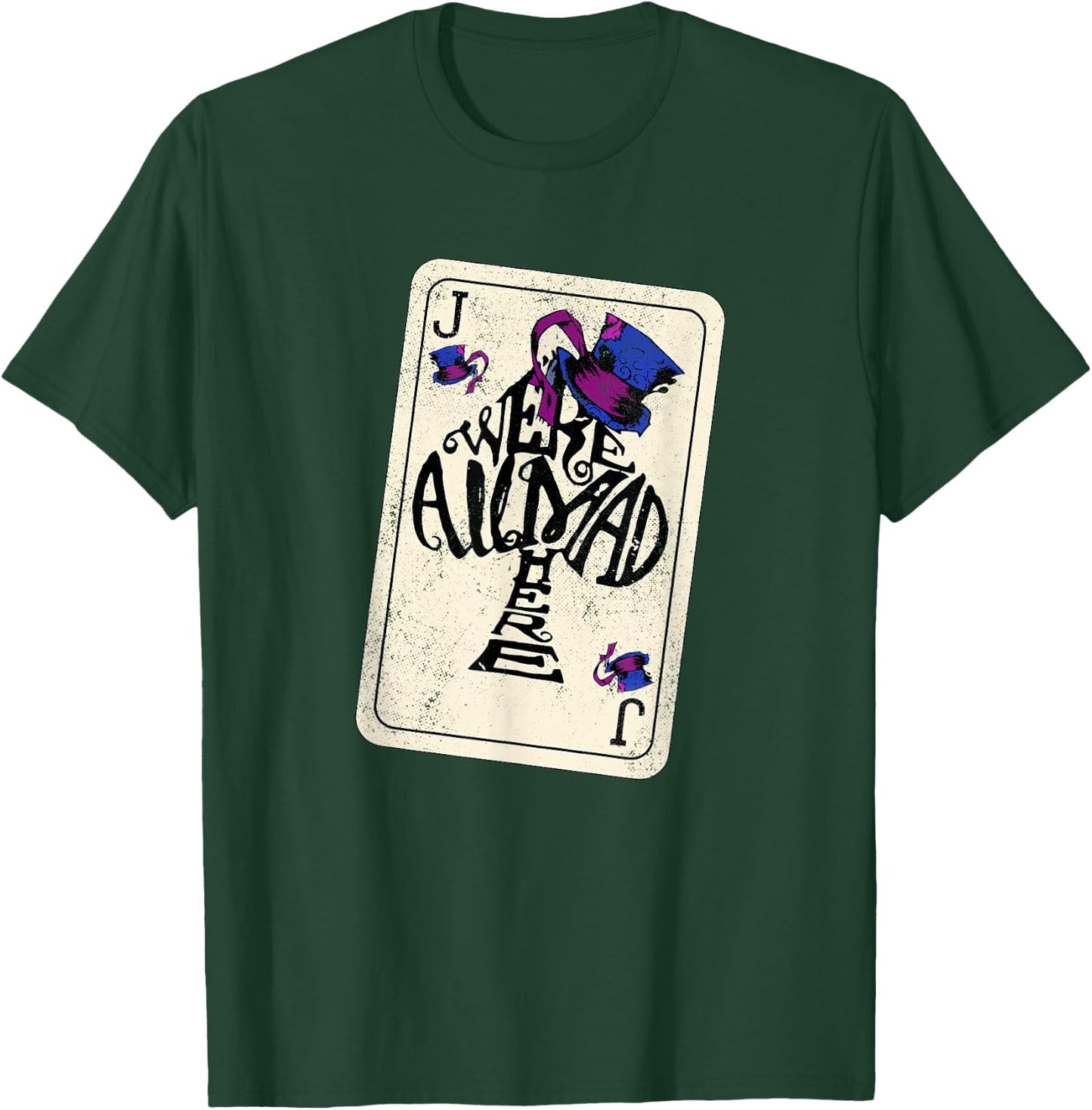 Jack of Spades - We're All Mad Here - Distressed T-Shirt - T-Shirt | Forest