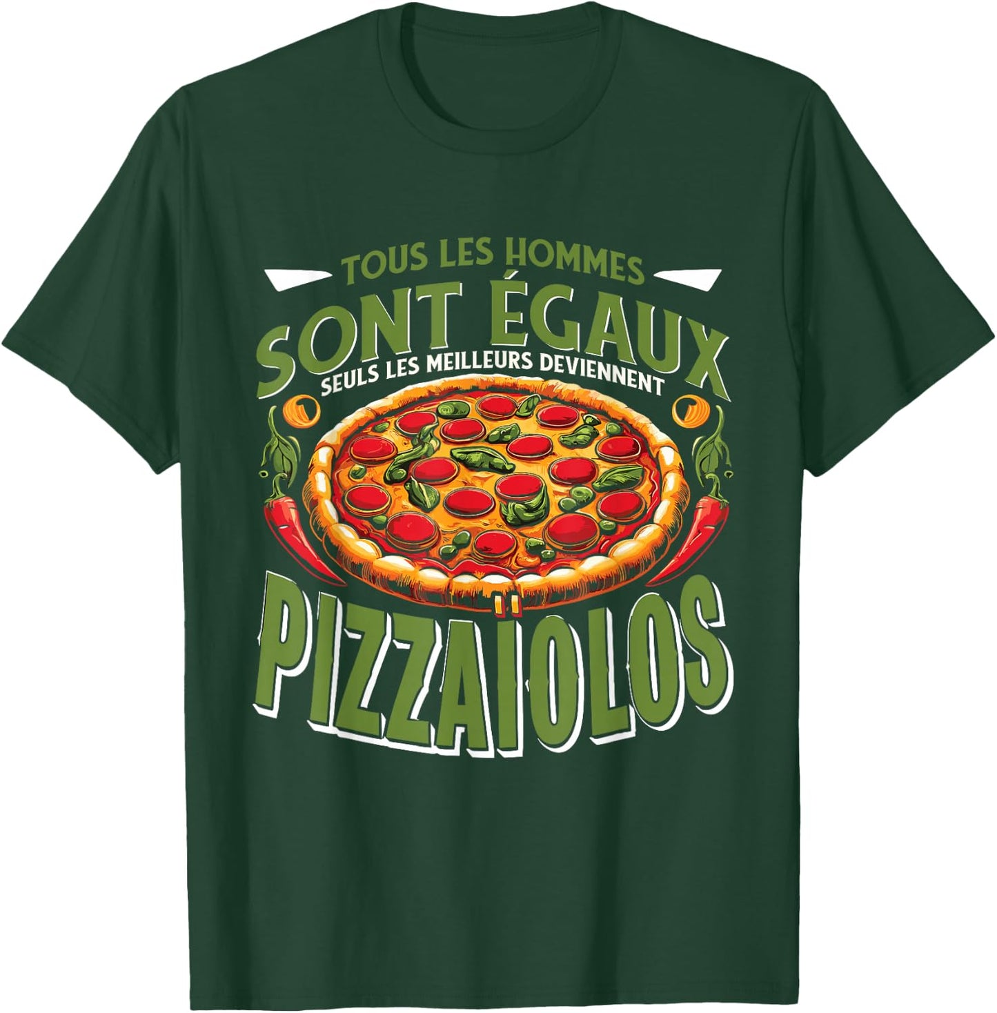 Pizzaioli Pizza Maker Pastry Chef Pizzamaker , Black, S T-Shirt - T-Shirt | Forest