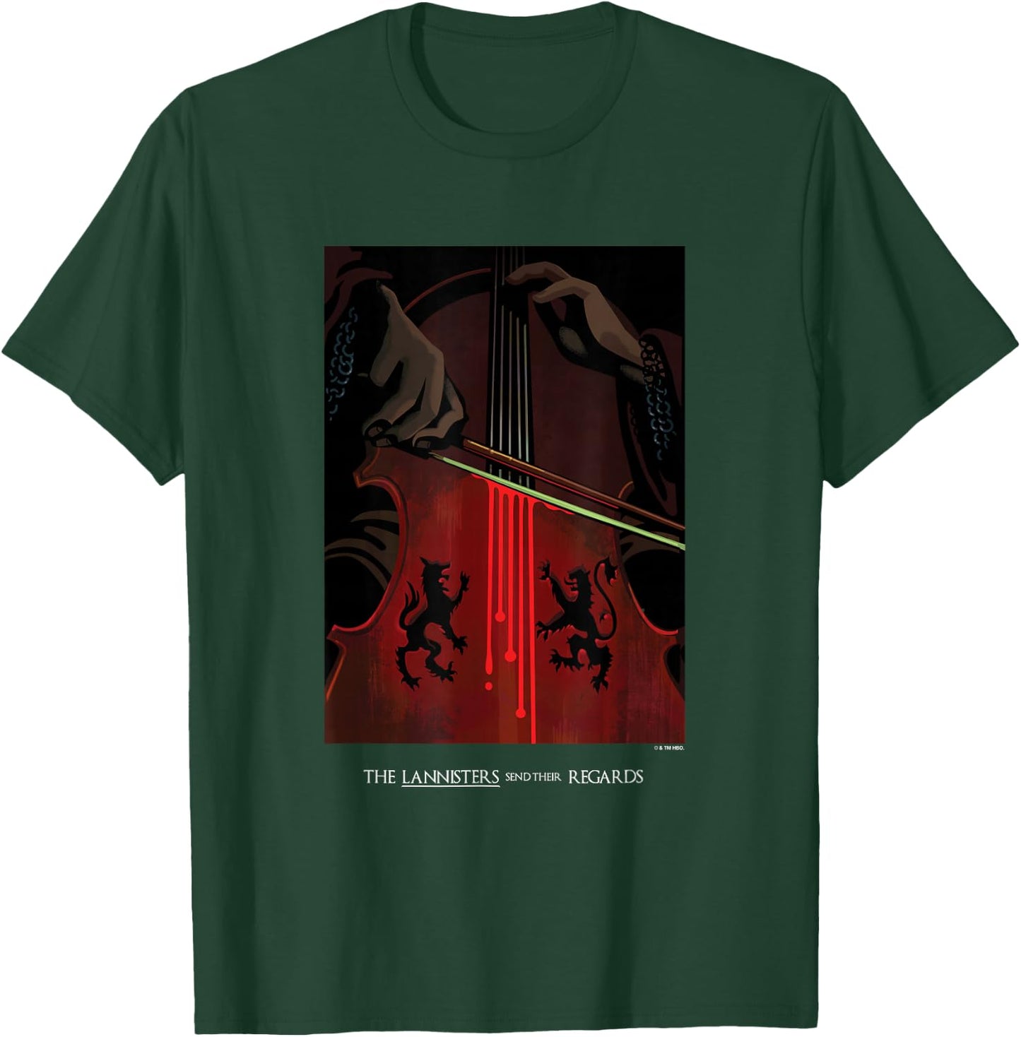 Game Of Thrones The Lannisters Send Their Regards Poster T-Shirt - T-Shirt | Forest