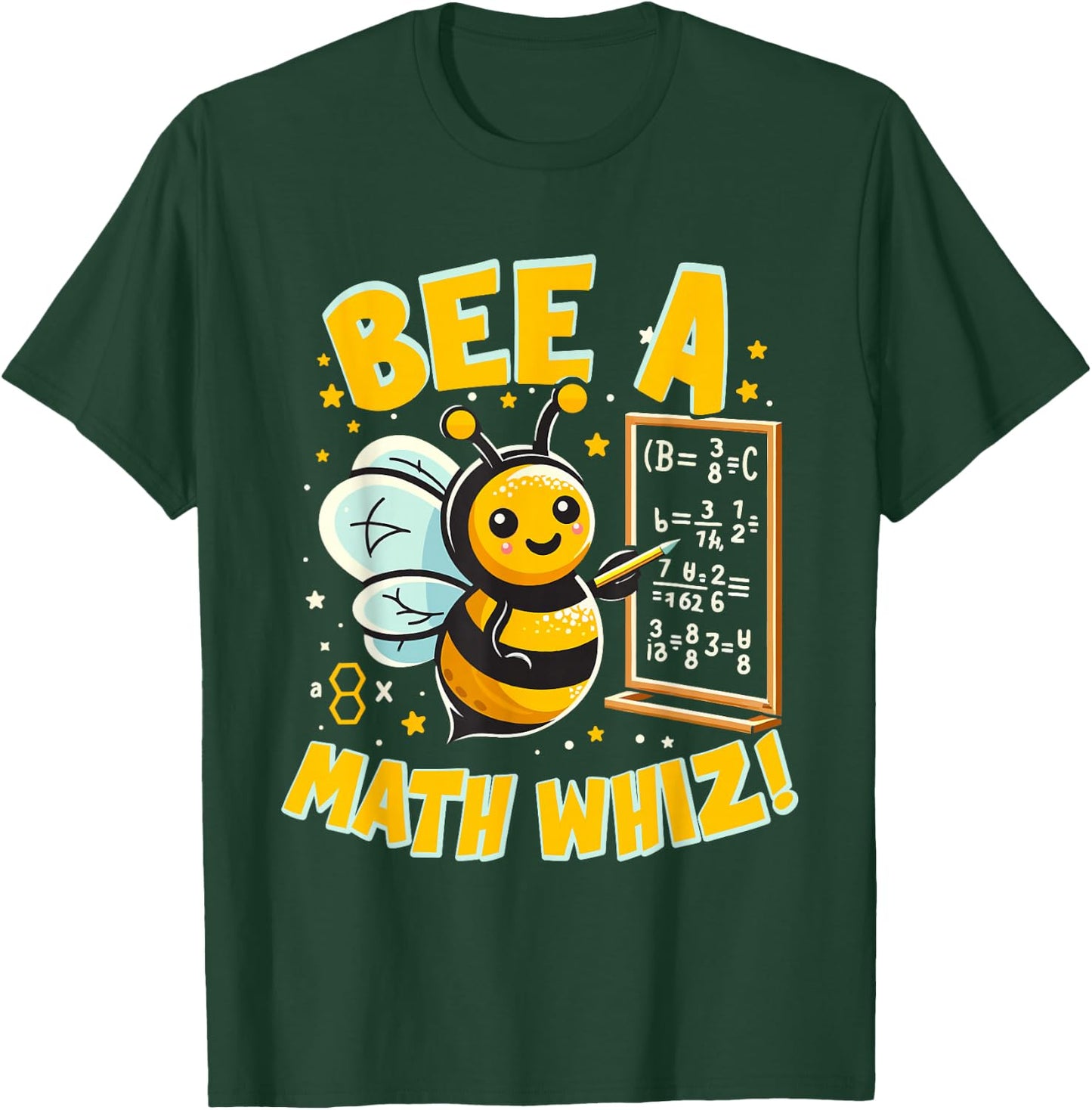 Bee a Math Whiz! Educational Bee Math T-Shirt - T-Shirt | Forest