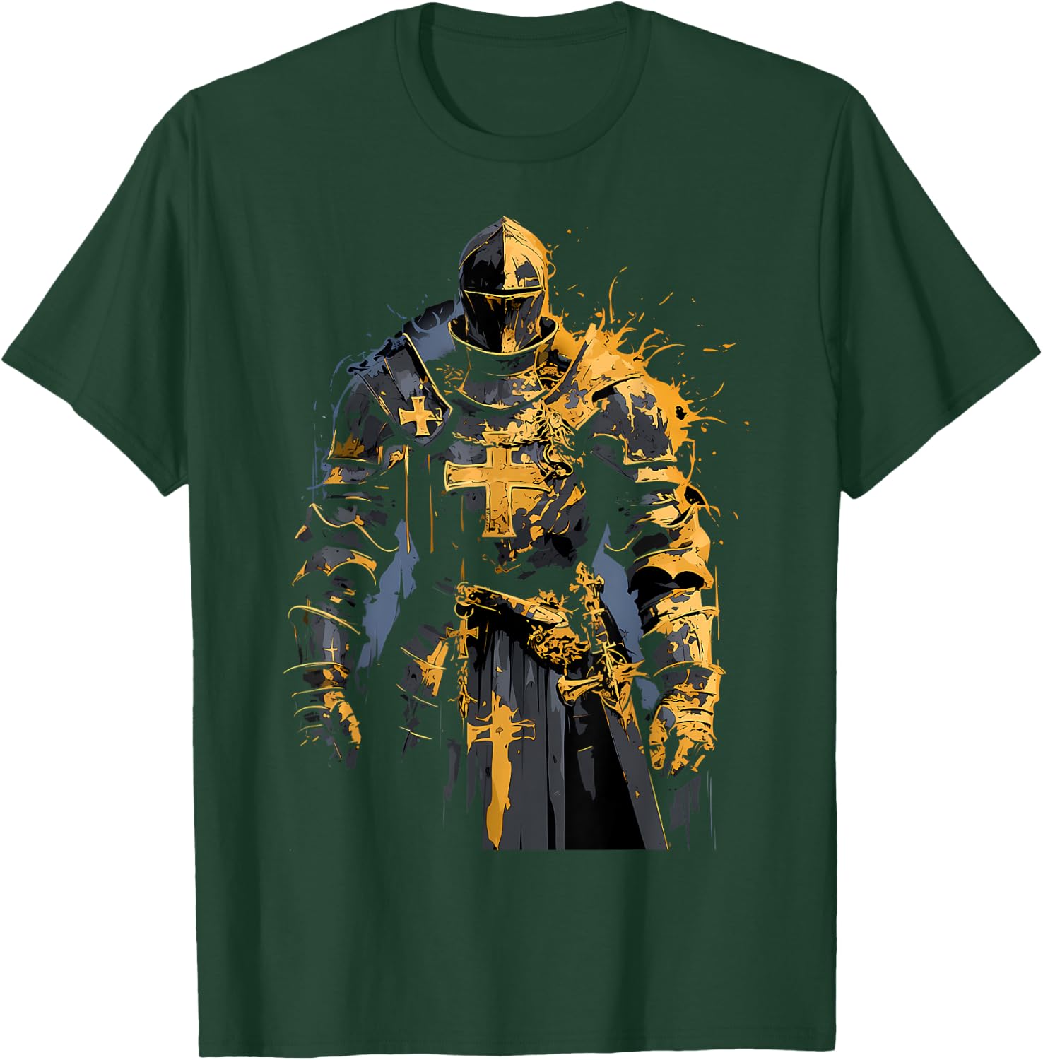 Hospitaller knight Medieval knight Templar knight T-Shirt - T-Shirt | Forest