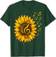 Sunflower Music Notes– Treble Clef Floral Musician T-Shirt - T-Shirt | Forest