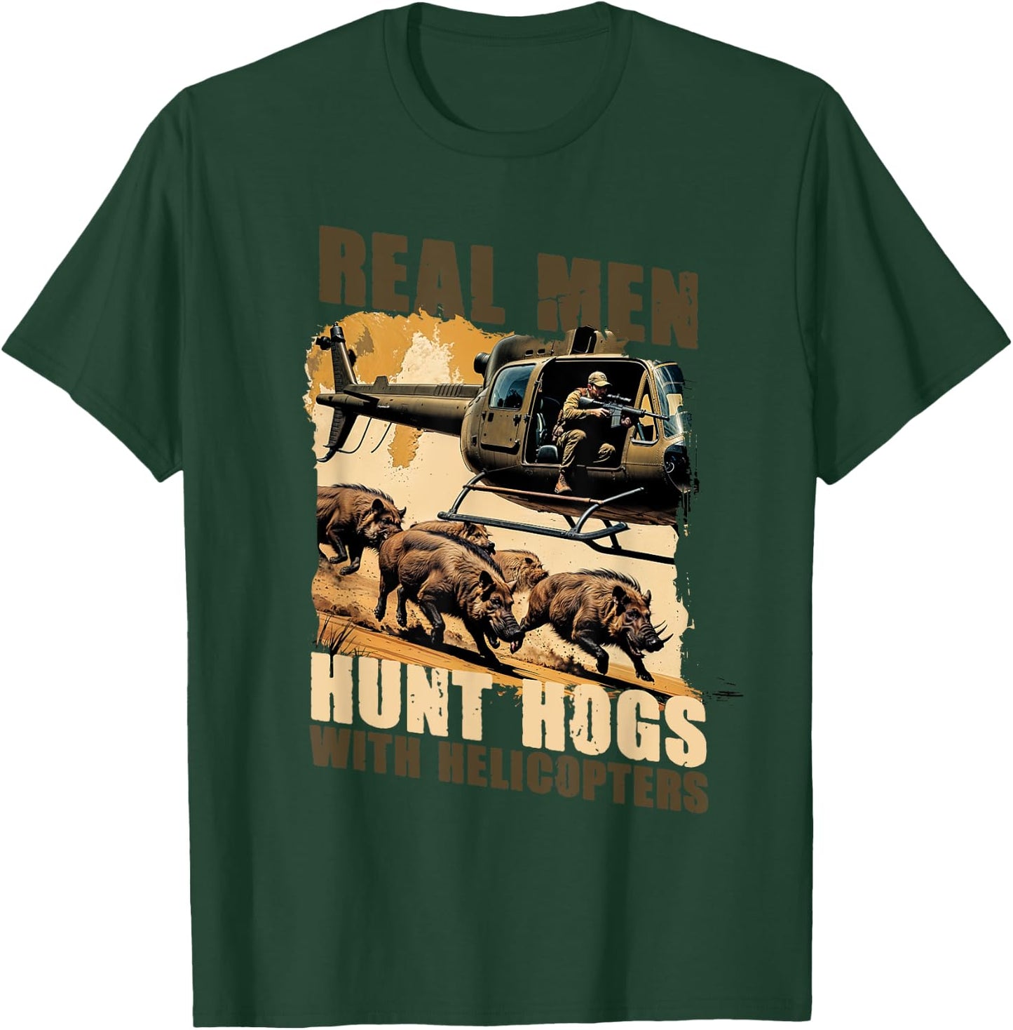 Sanglier Chasse au Sanglier Porc T-Shirt - T-Shirt | Forest