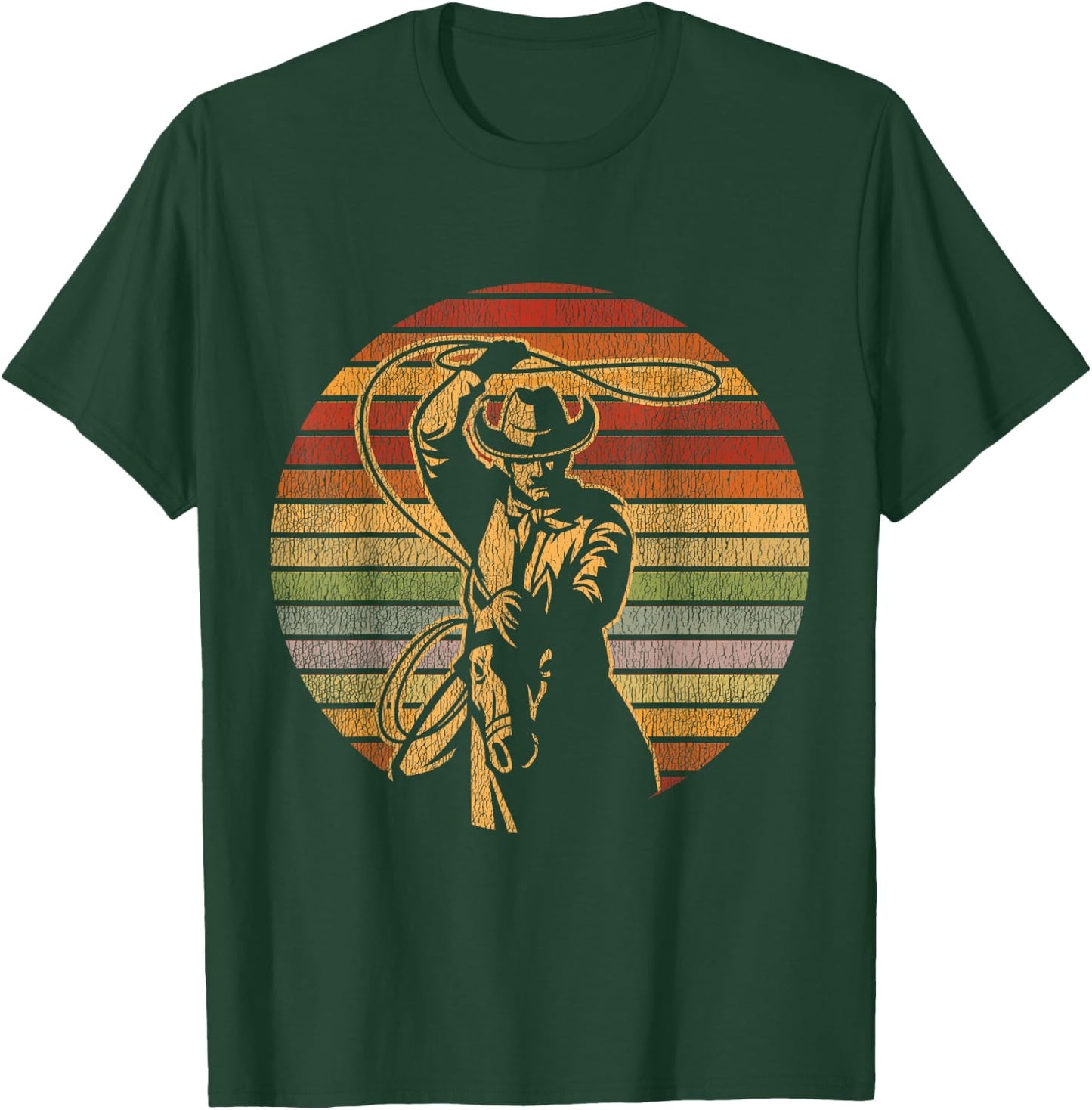 Retro Cowboy T-Shirt - T-Shirt | Forest
