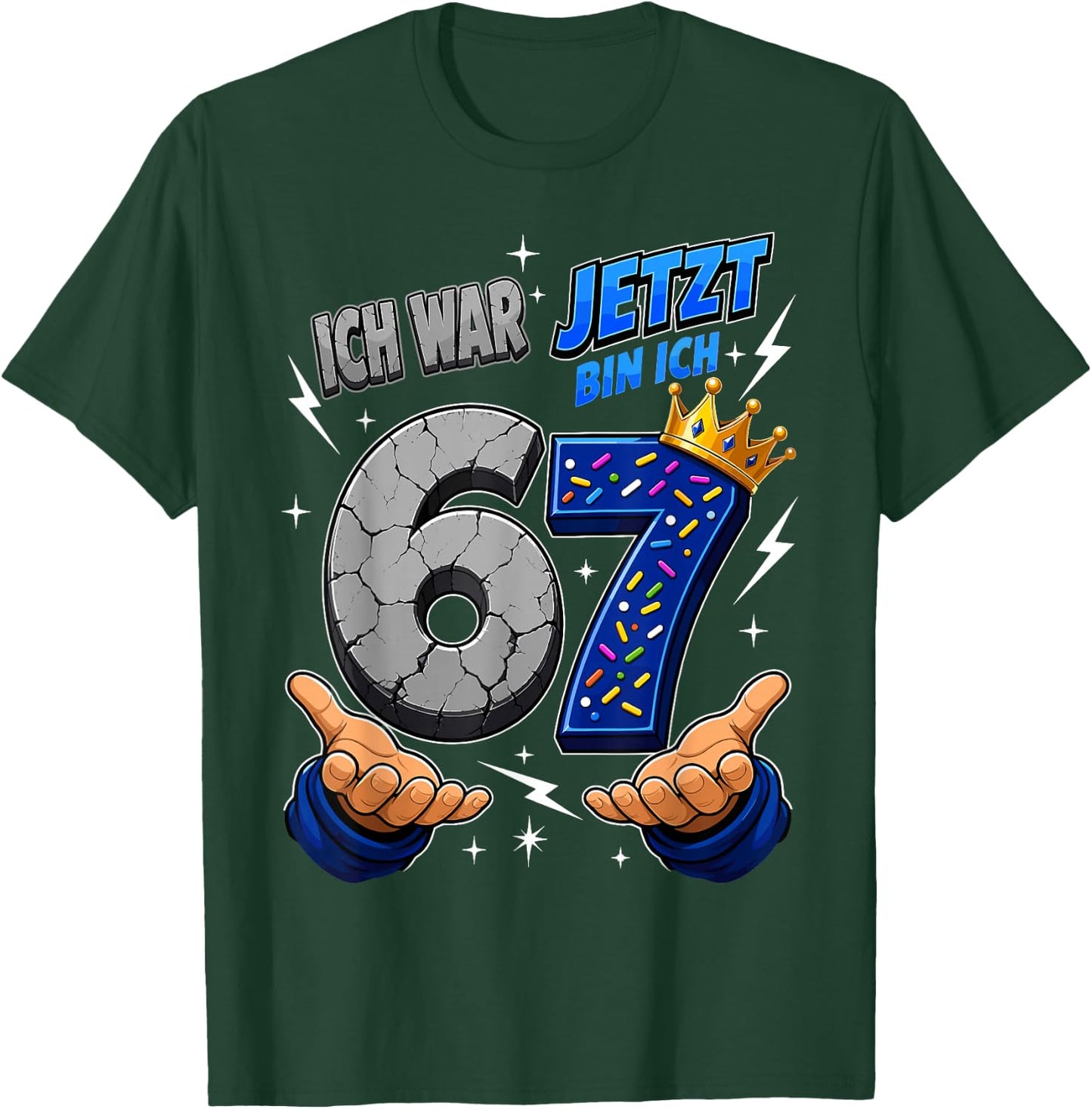 Ich War 6 Jetzt Bin Ich 7 Lustiges 7 Geburtstag 67 Kinder T-Shirt - T-Shirt | Forest