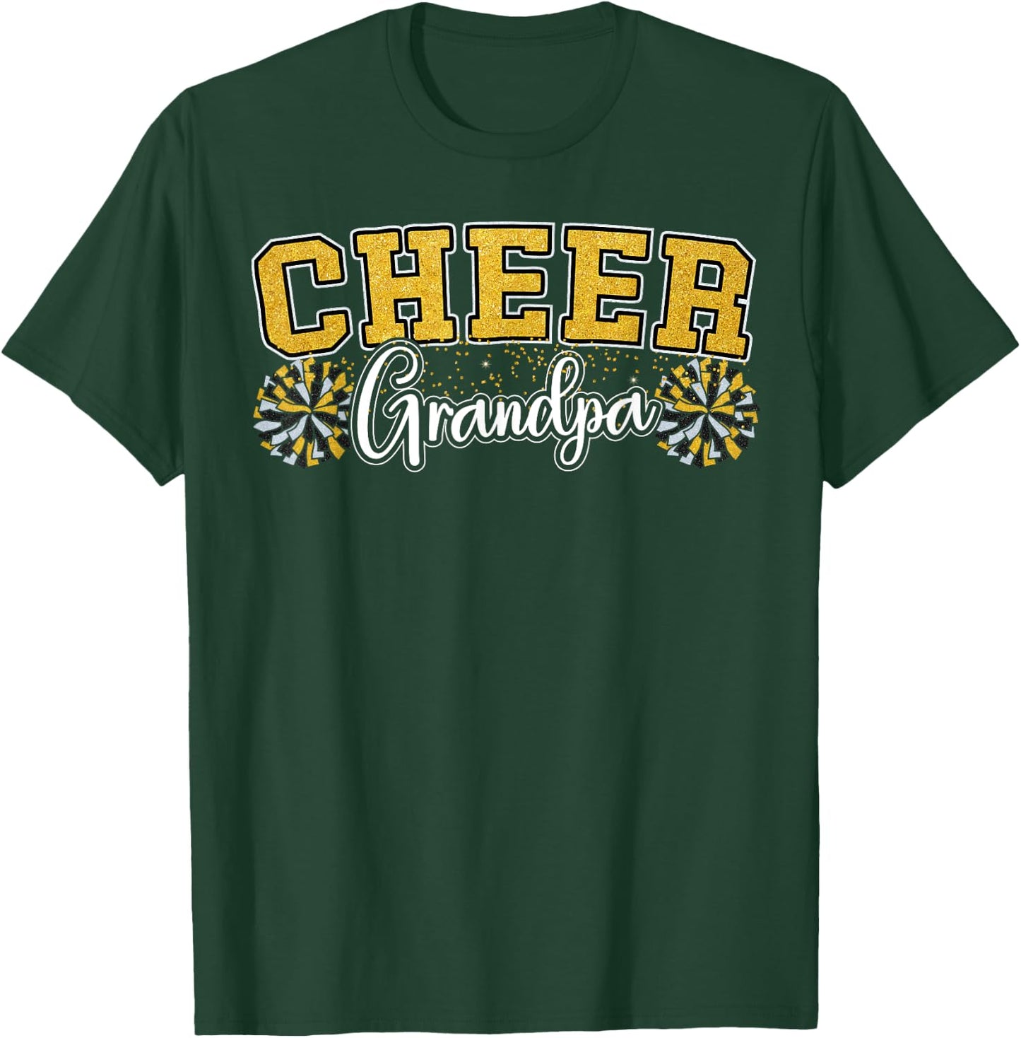 Cheer Grandpa My Favorite Cheerleader Calls Me G-pa Yellow T-Shirt - T-Shirt | Forest