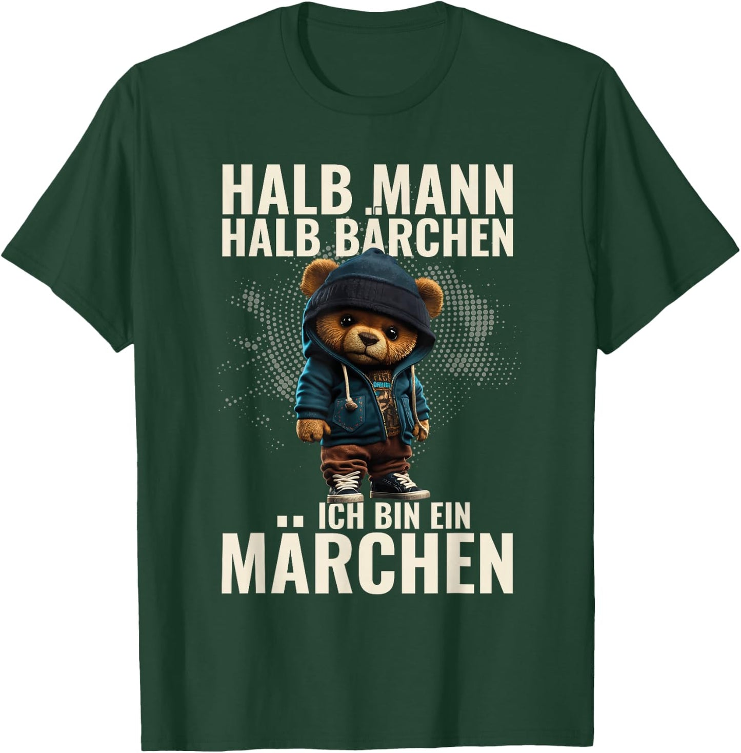 Bear Half Man Half Bear Fairy Tale Funny T-Shirt - T-Shirt | Forest