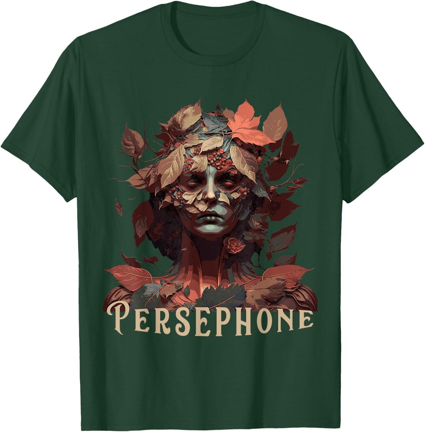 Persephone of the Reborn - lettered T-Shirt - T-Shirt | Forest