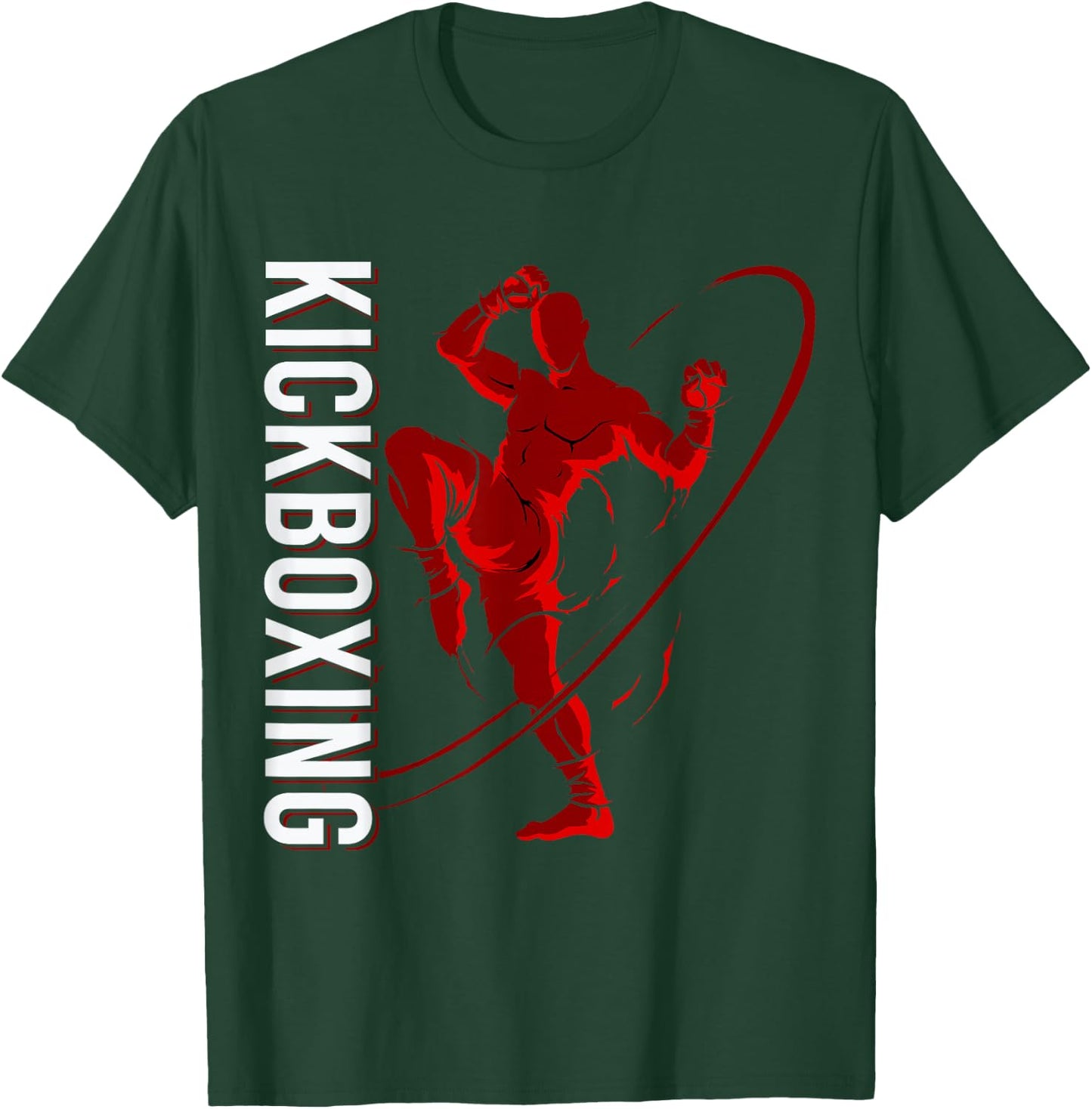 Kickboxer Martial Arts Kickboxing , black T-Shirt - T-Shirt | Forest