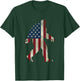 Patriotic Bigfoot 4th of July American Flag Funny Sasquatch Kids Men T-Shirt - T-Shirt | Forest