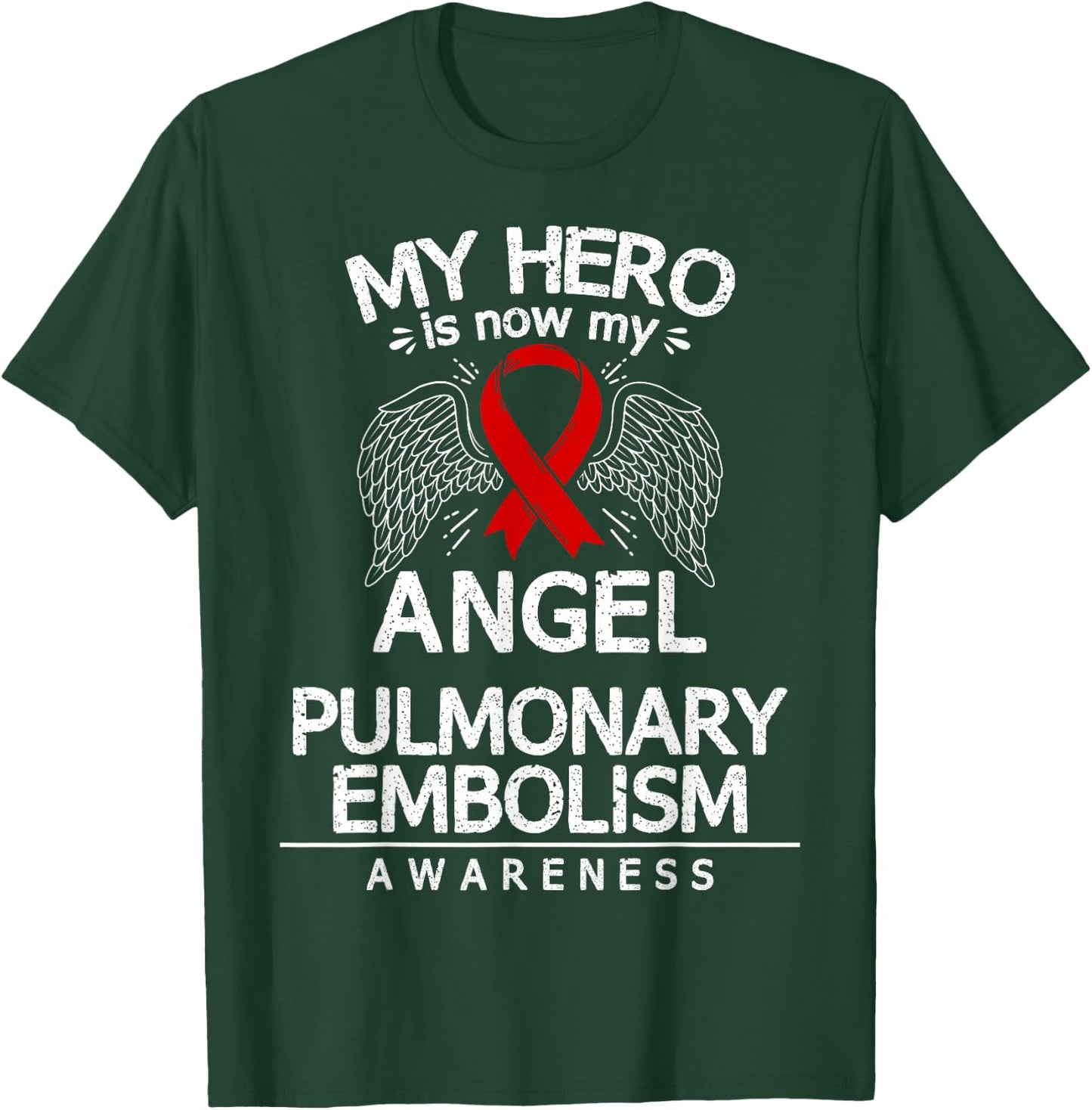 Pulmonary Embolism Survivor PE Awareness Ribbon T-Shirt - T-Shirt | Forest