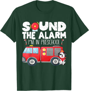 I'm Ready for Preschool First Day of Preschool Firefighter T-Shirt - T-Shirt | Forest