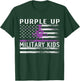 Purple Up Military Kids Helicopter Pilot Military Child Flag T-Shirt - T-Shirt | Forest