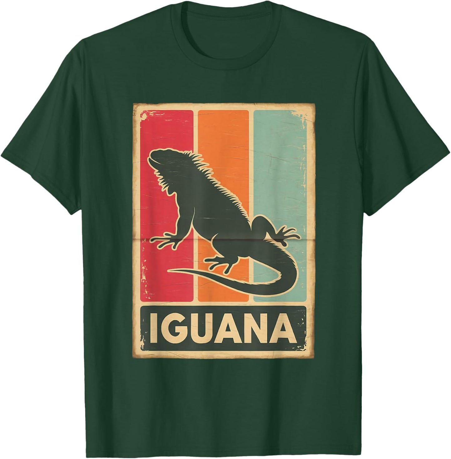 Retro Animal Lovers Vintage Iguana T-Shirt - T-Shirt | Forest