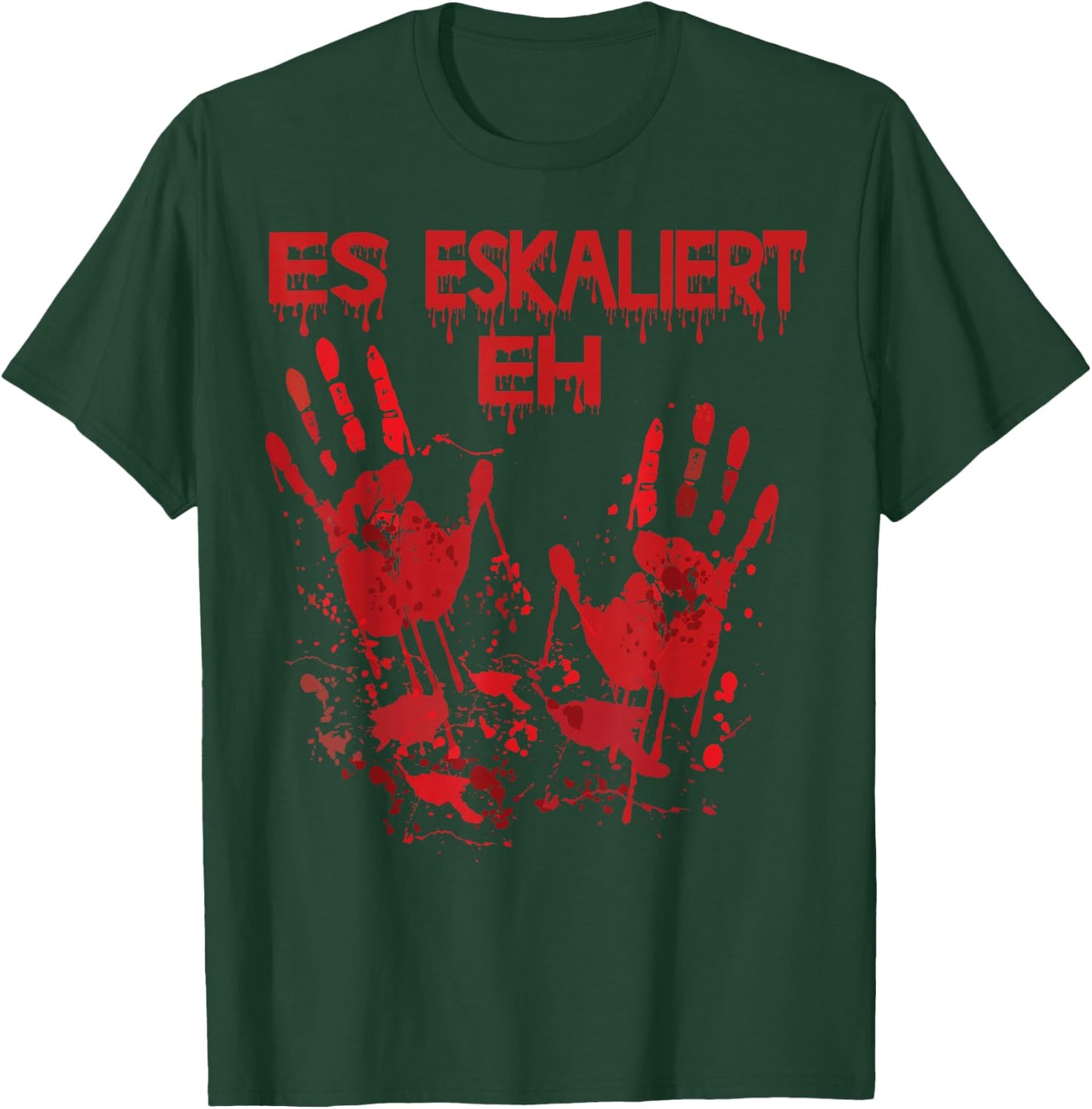 Halloween Bloody Hands Blood Splash Zombie Costume Men's , black T-Shirt - T-Shirt | Forest