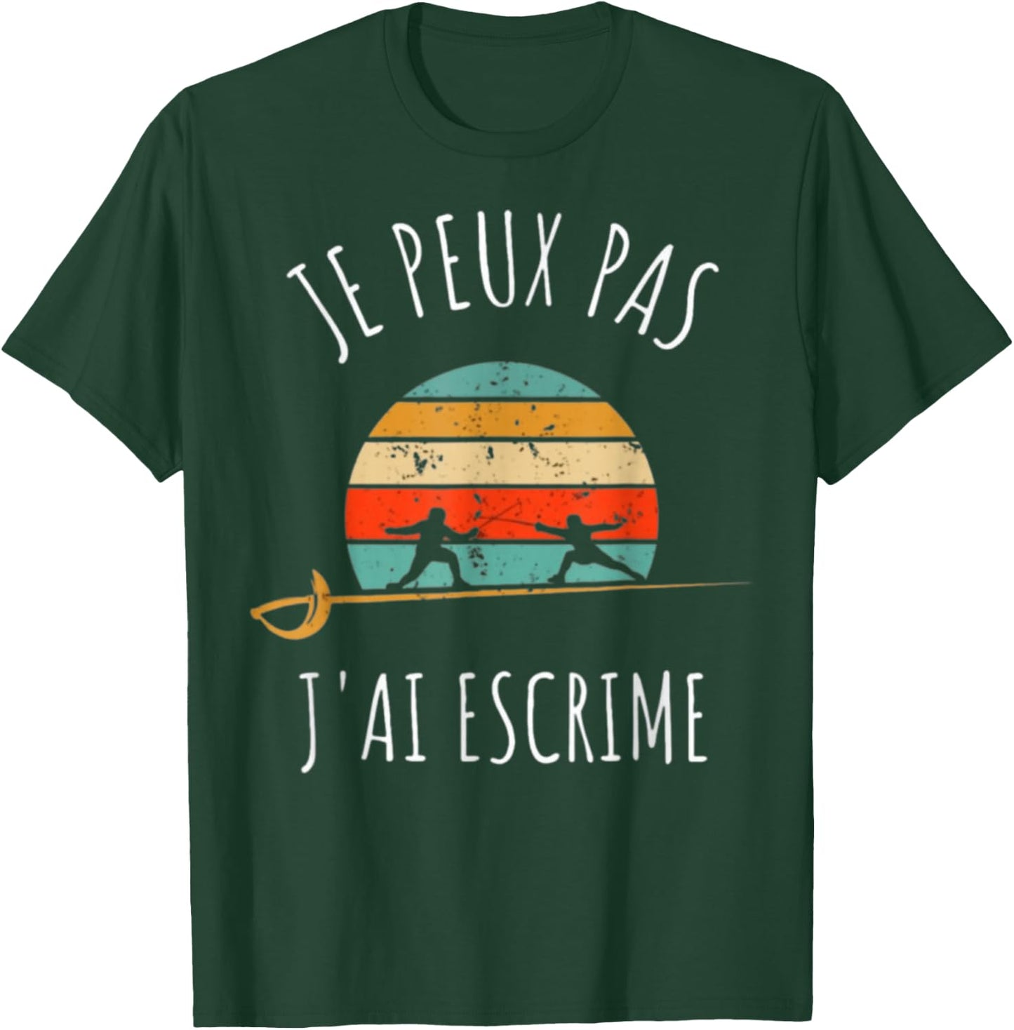 Fencing Game I Can Not I Have Fencing , Black, S T-Shirt - T-Shirt | Forest