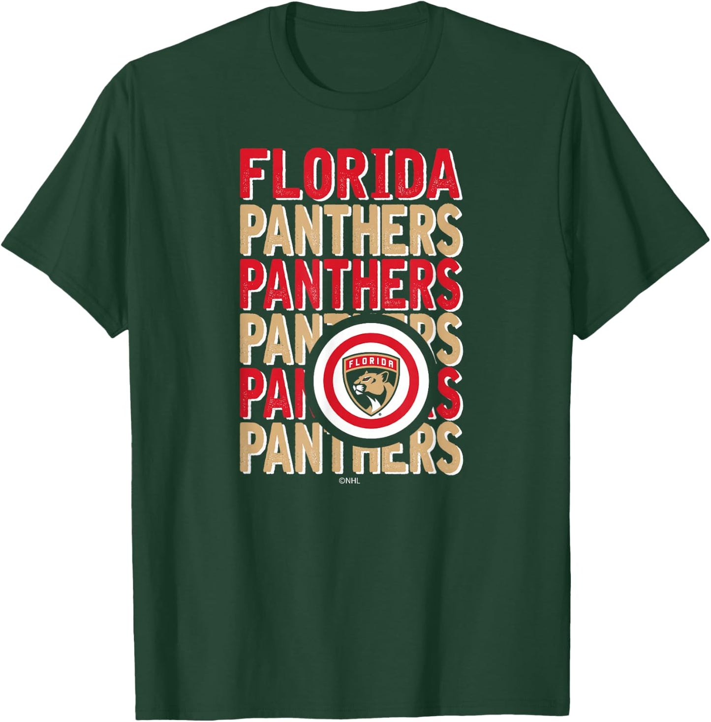 Florida Panthers Repeat Navy Officially Licensed T-Shirt - T-Shirt | Forest
