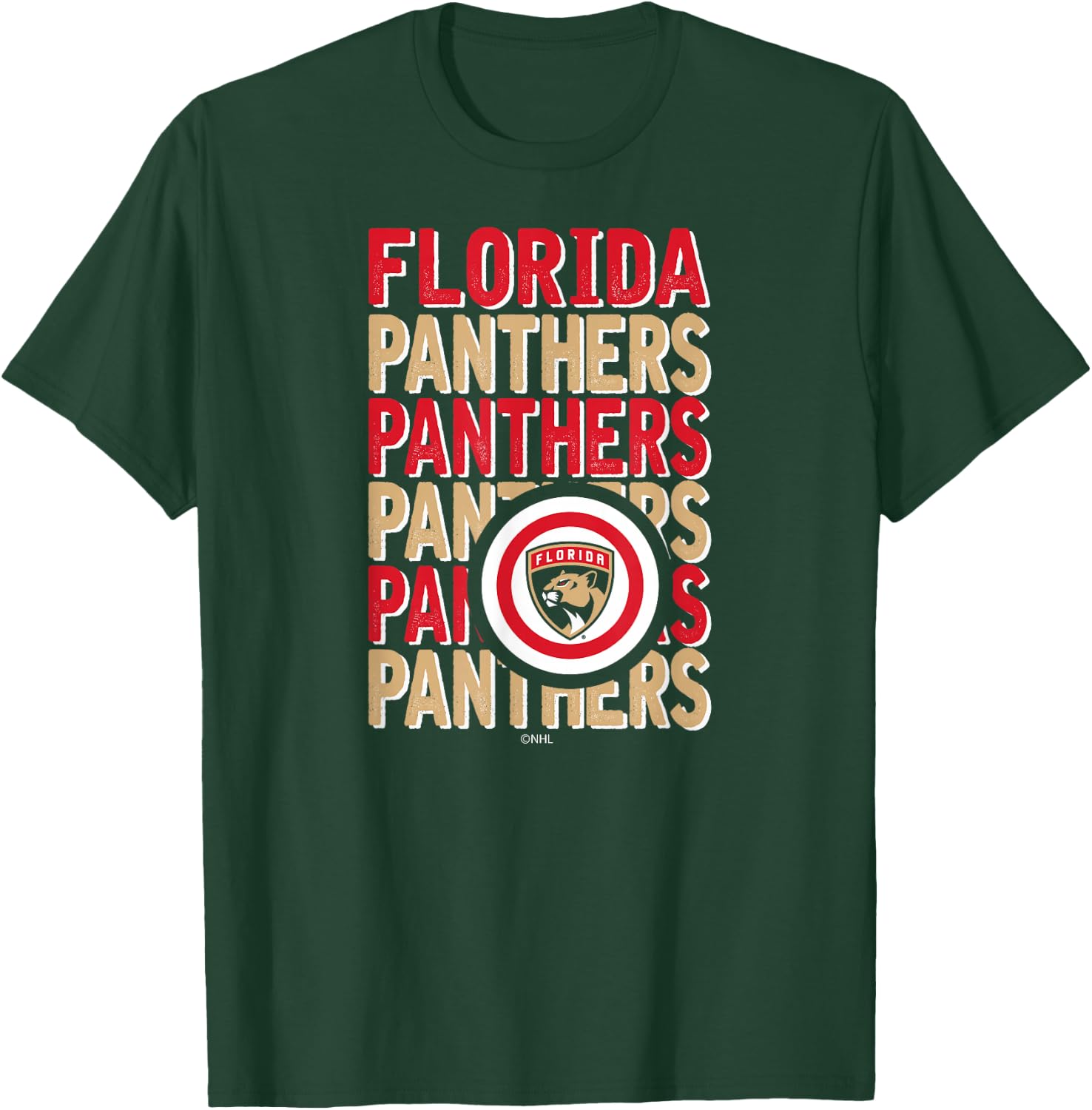 Florida Panthers Repeat Navy Officially Licensed T-Shirt - T-Shirt | Forest