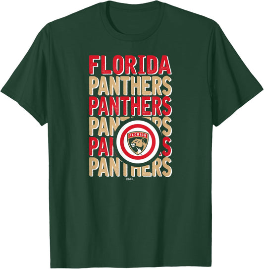 Florida Panthers Repeat Navy Officially Licensed T-Shirt - T-Shirt | Forest