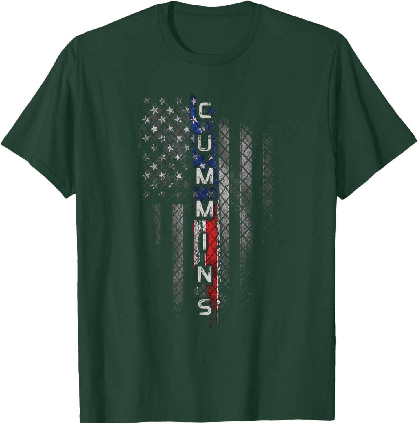 Cummins Family American Flag T-Shirt - T-Shirt | Forest