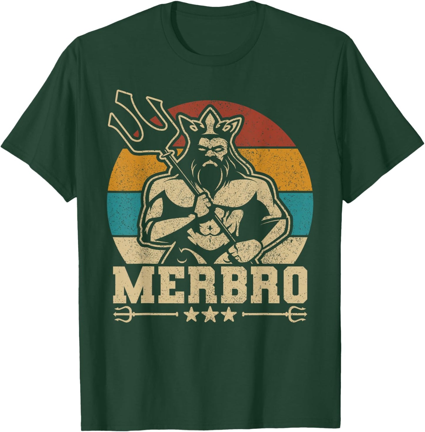 Merbro Brother Mermaid Bro Birthday Costume Party Outfit T-Shirt - T-Shirt | Forest