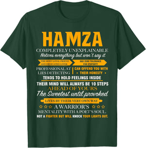 Hamza completely unexplainable name shirt Front Print 1kana T-Shirt - T-Shirt | Forest