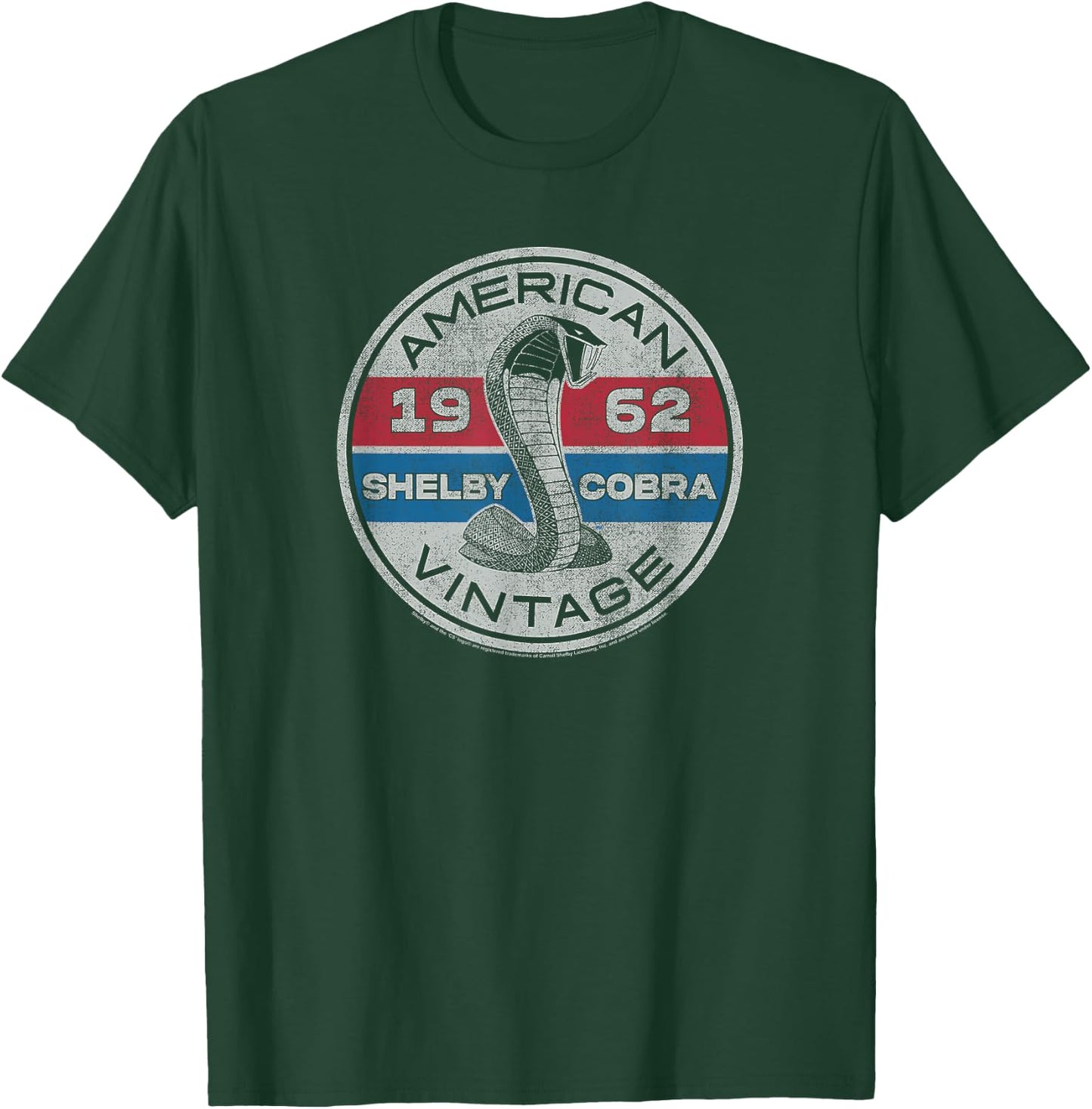 Carroll Shelby Vintage Circle T-Shirt - T-Shirt | Forest