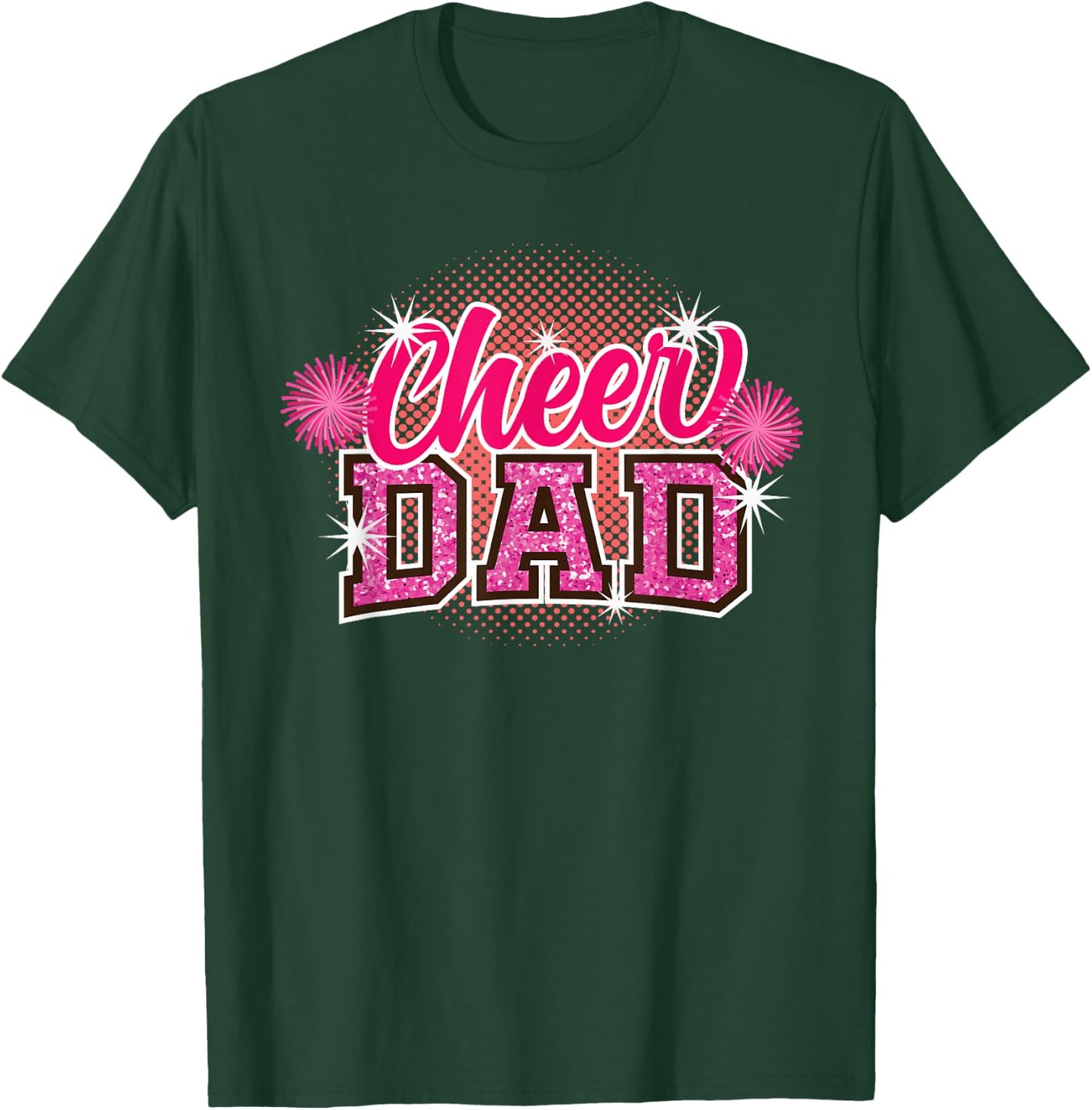 Cheer Dad Vatertag Cheerleader Papa Papa Cheerleading T-Shirt - T-Shirt | Forest
