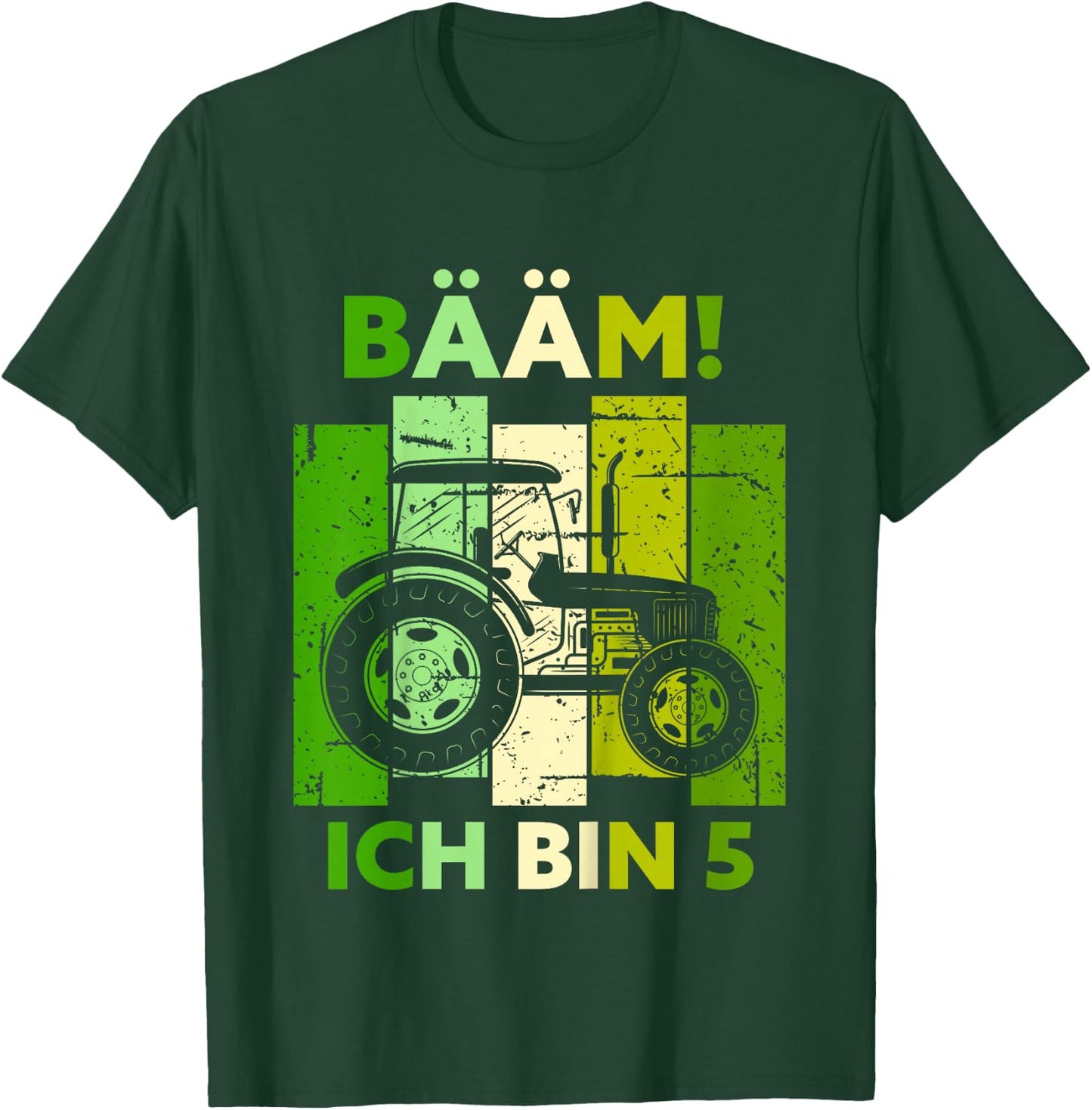 Bääm! Ich bin 5 Fünf Jahre Junge 5. Geburtstag Traktor T-Shirt - T-Shirt | Forest