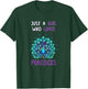 Just A Girl Who Loves Peacocks Funny Peacock Lover Quote T-Shirt - T-Shirt | Forest